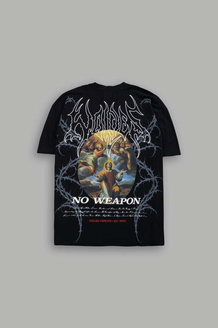 Beyond Premium Oversized Tee in Black