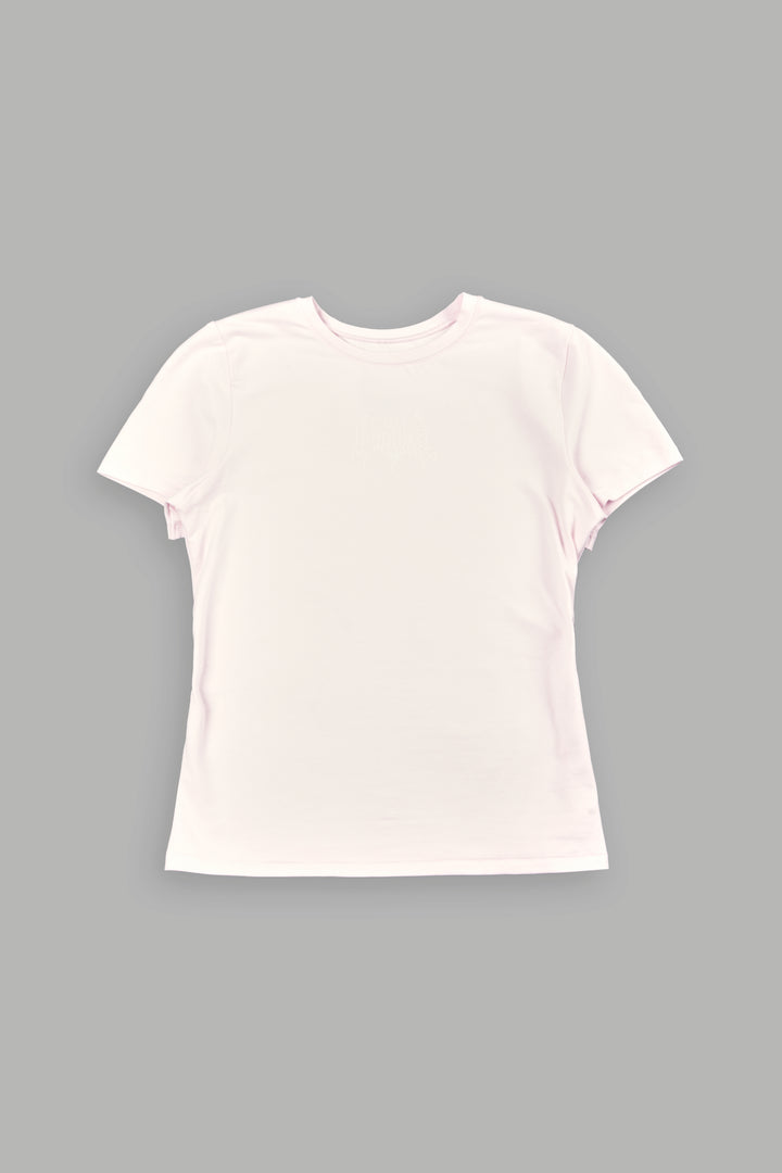 Hesh Wolf Eden Ss Tee In Blush Pink