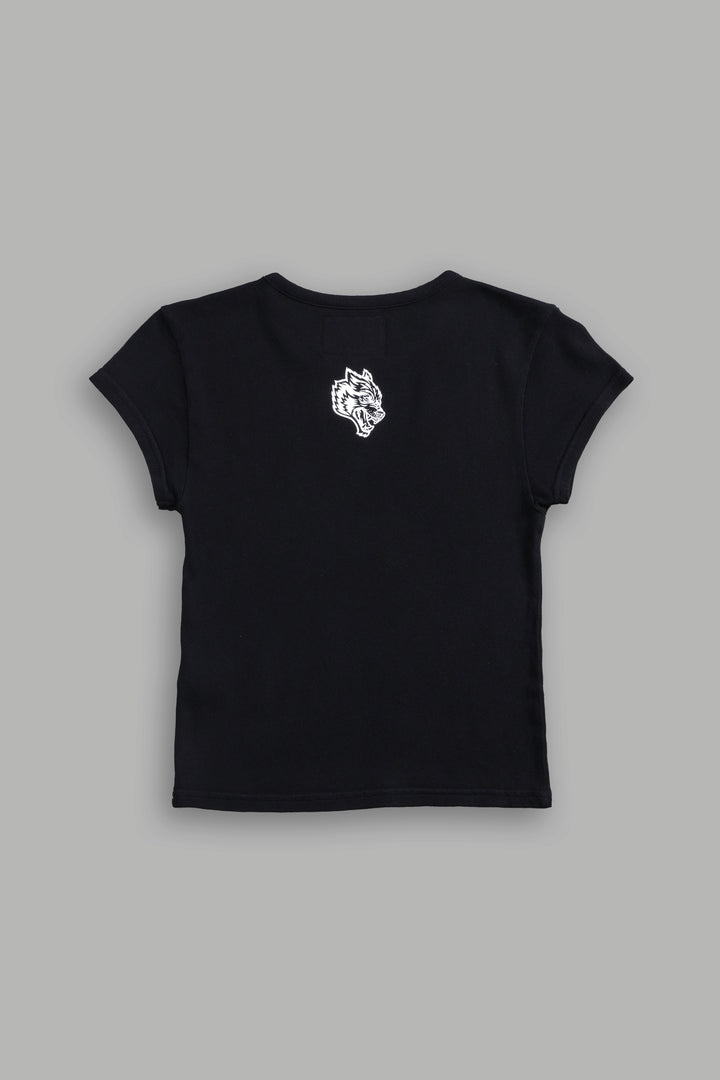 Her Energy "Baby" Tee in Black