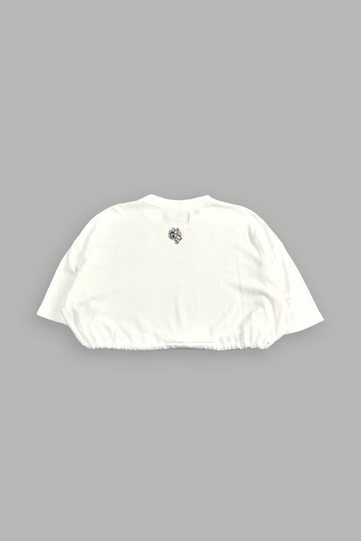 Forged From Iron Bungee Cropped Tee in Cream