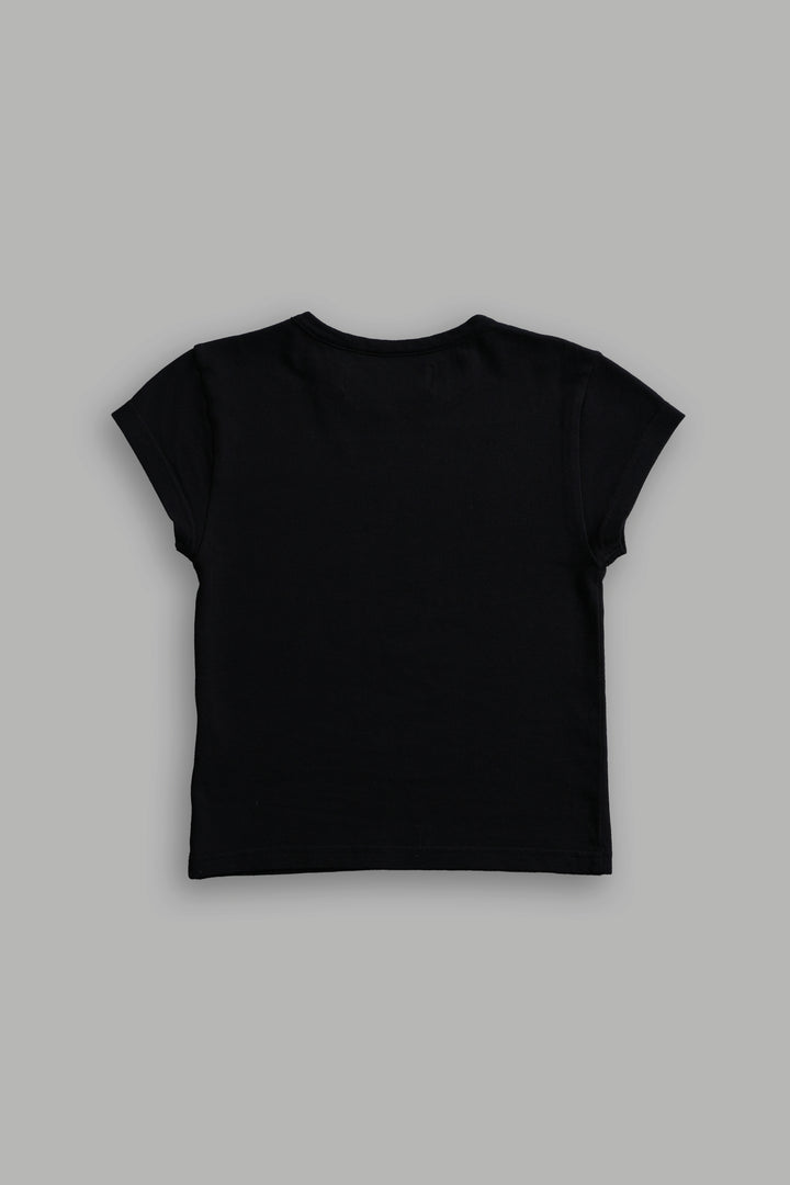 Scorpion Rose "Baby" Tee in Black