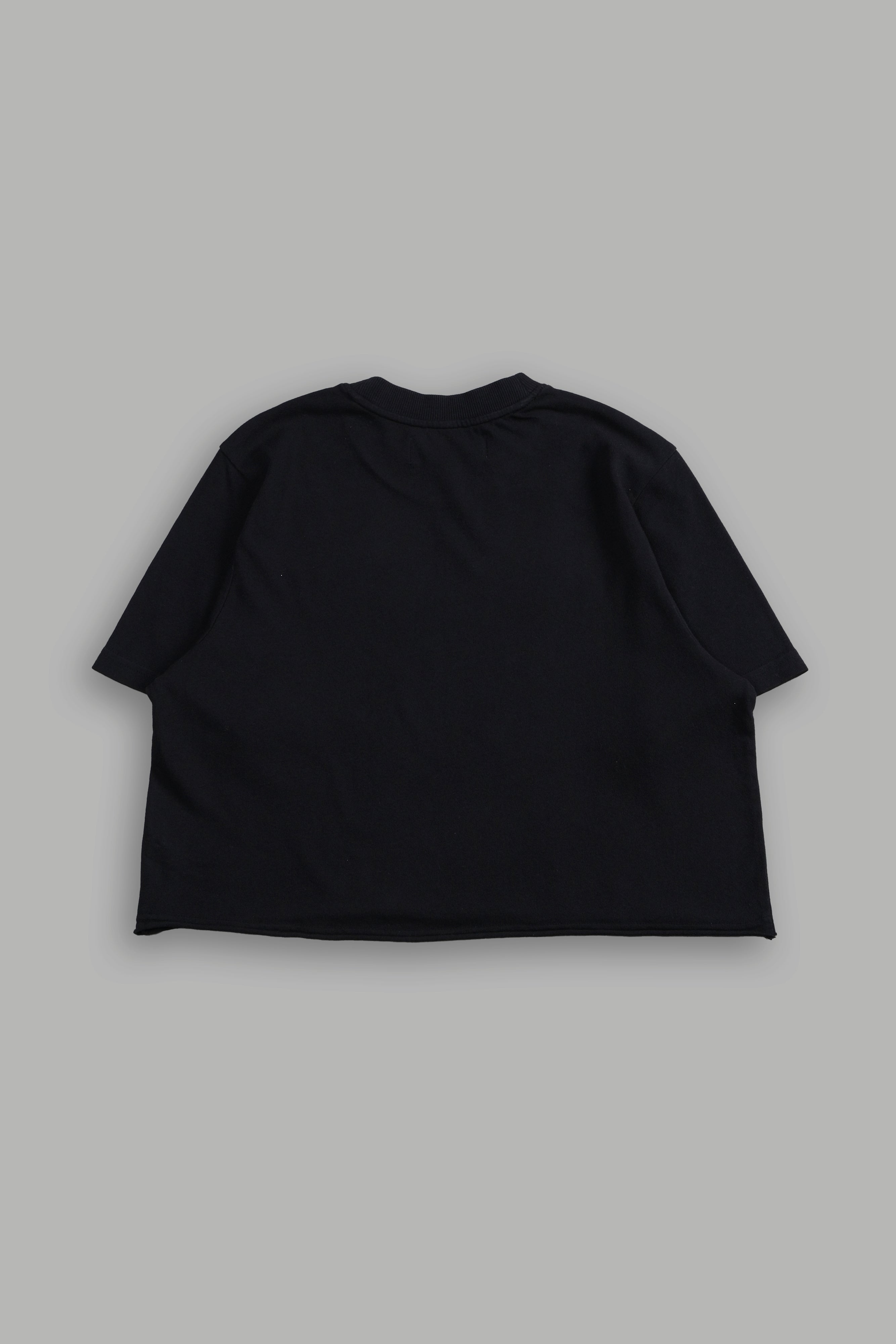 Crystal Code "Premium" Oversized (Cropped) Tee in Black