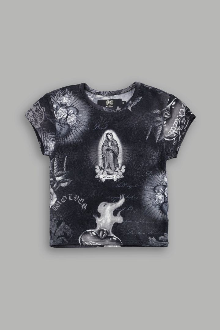 Sacred Path "Baby" Tee in Corazon de Devocion Tonal