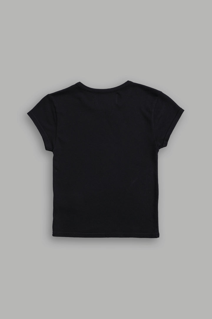 Wolves House "Baby" Tee in Black