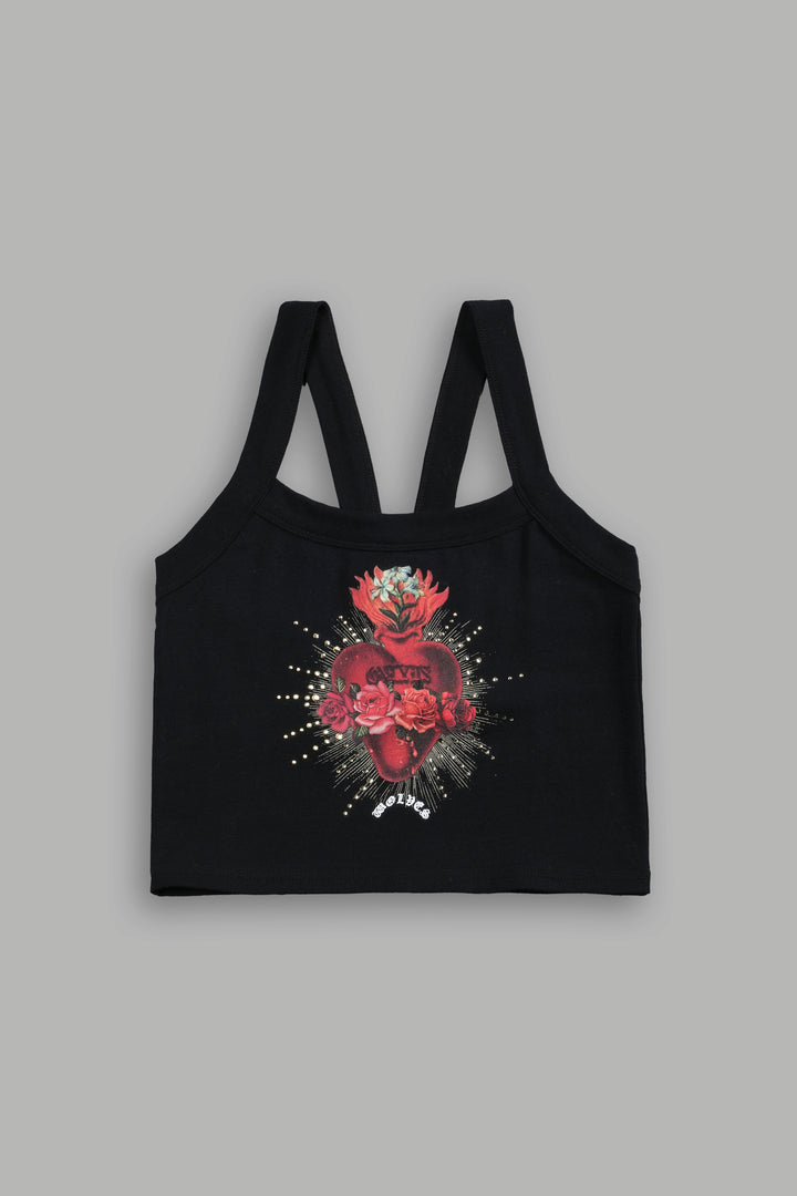 Heart Oath "Ella" Tank in Black