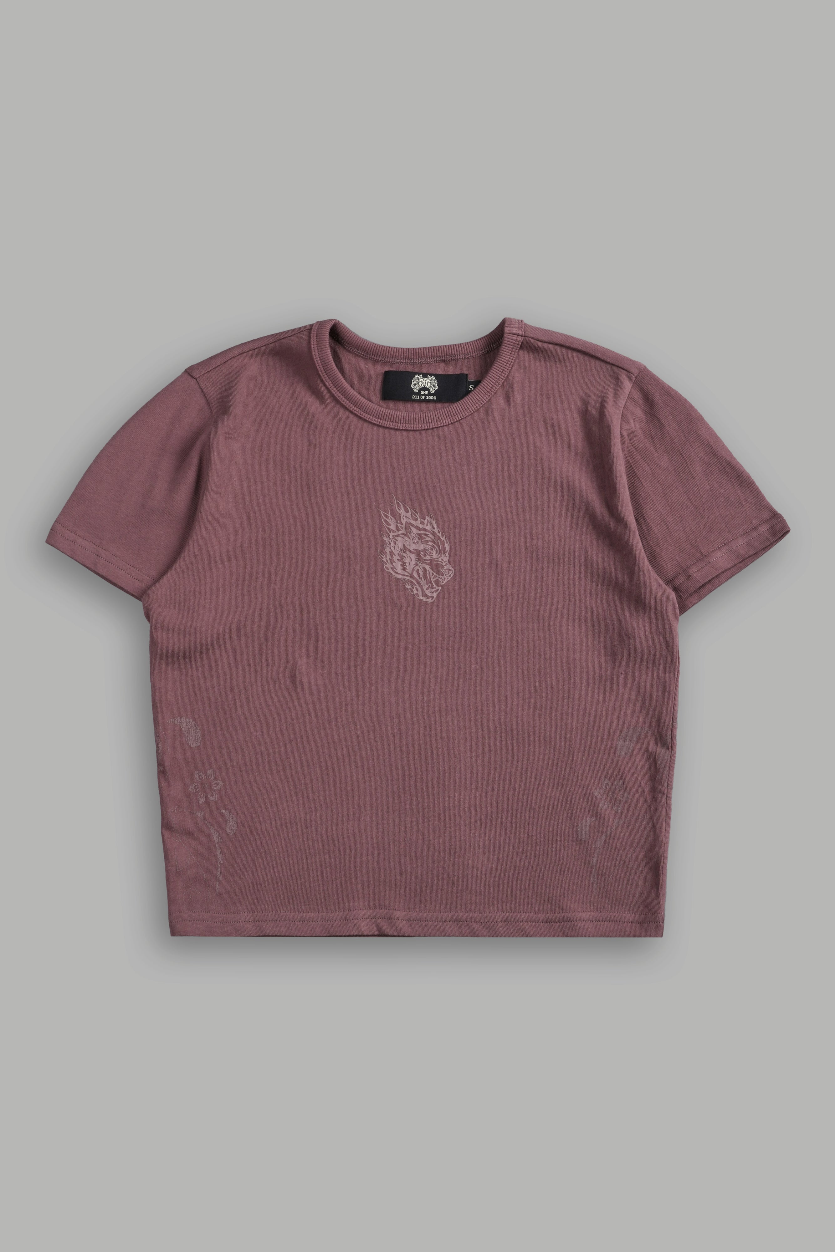 Faded Paisley "Timeless" Tee in Mauve