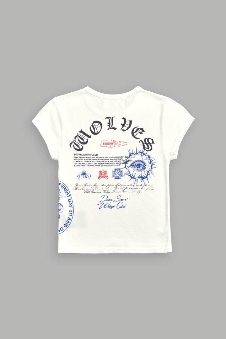 Wolves Club Forever "Baby" Tee in Cream