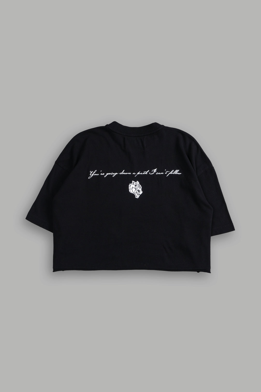 Padme "Premium" Oversized (Cropped) Tee in Black