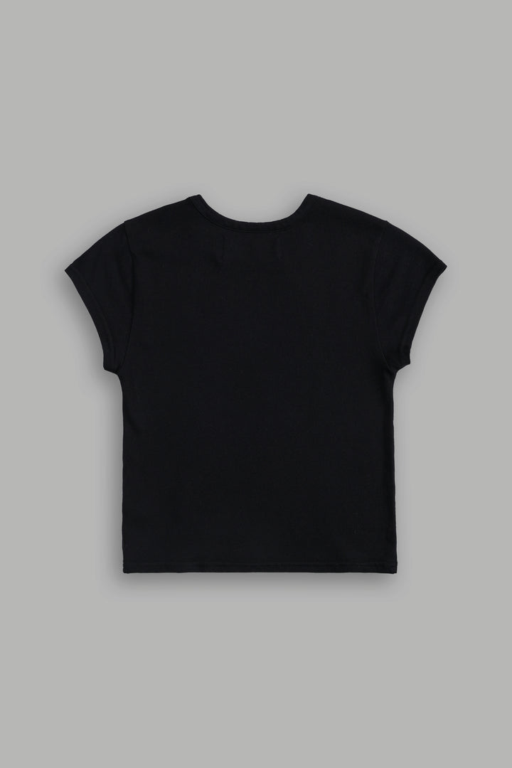 No Match "Baby" Tee in Black