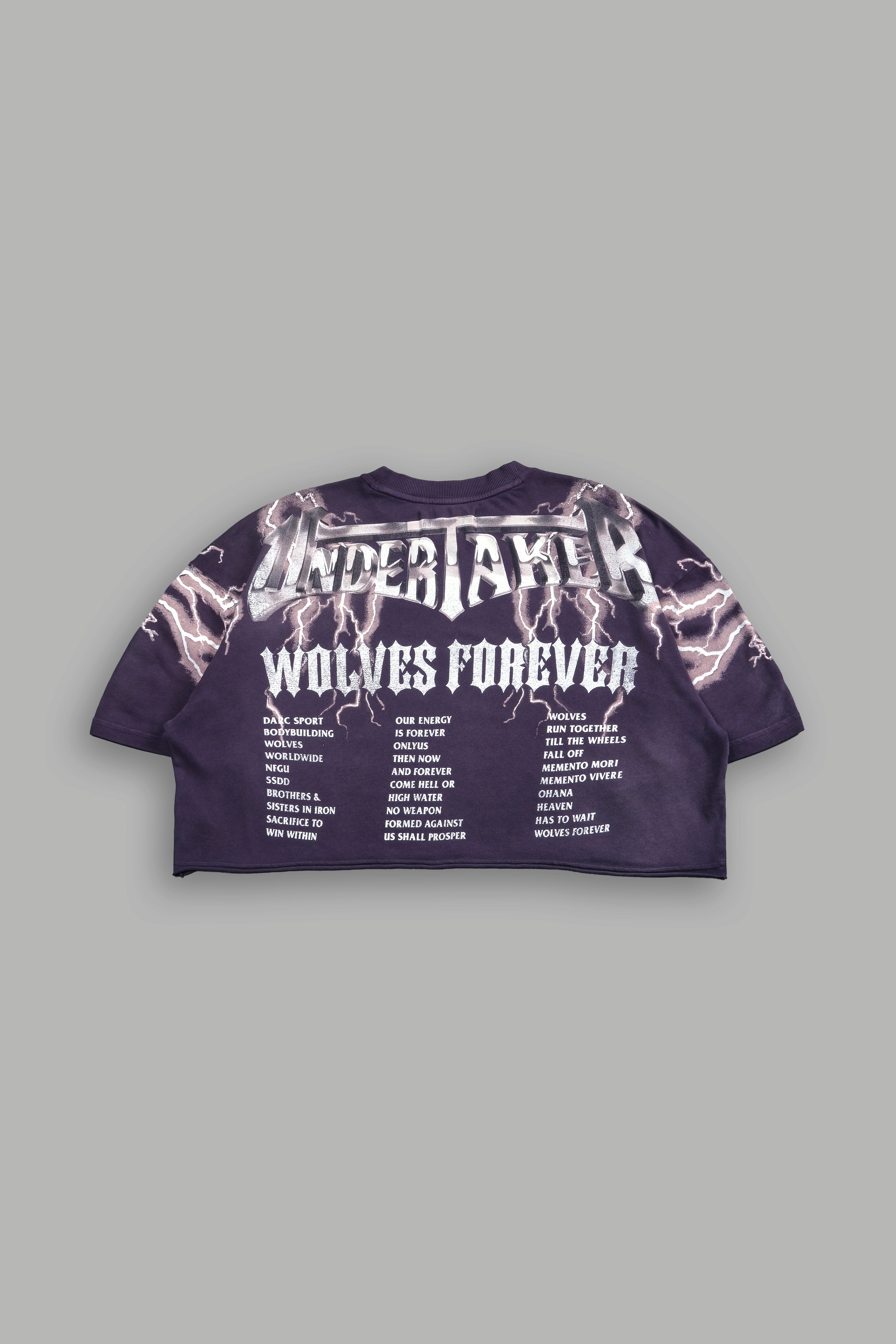 The Last Ride "Premium" Oversized (Cropped) Tee in Phantom Purple Sun Fade