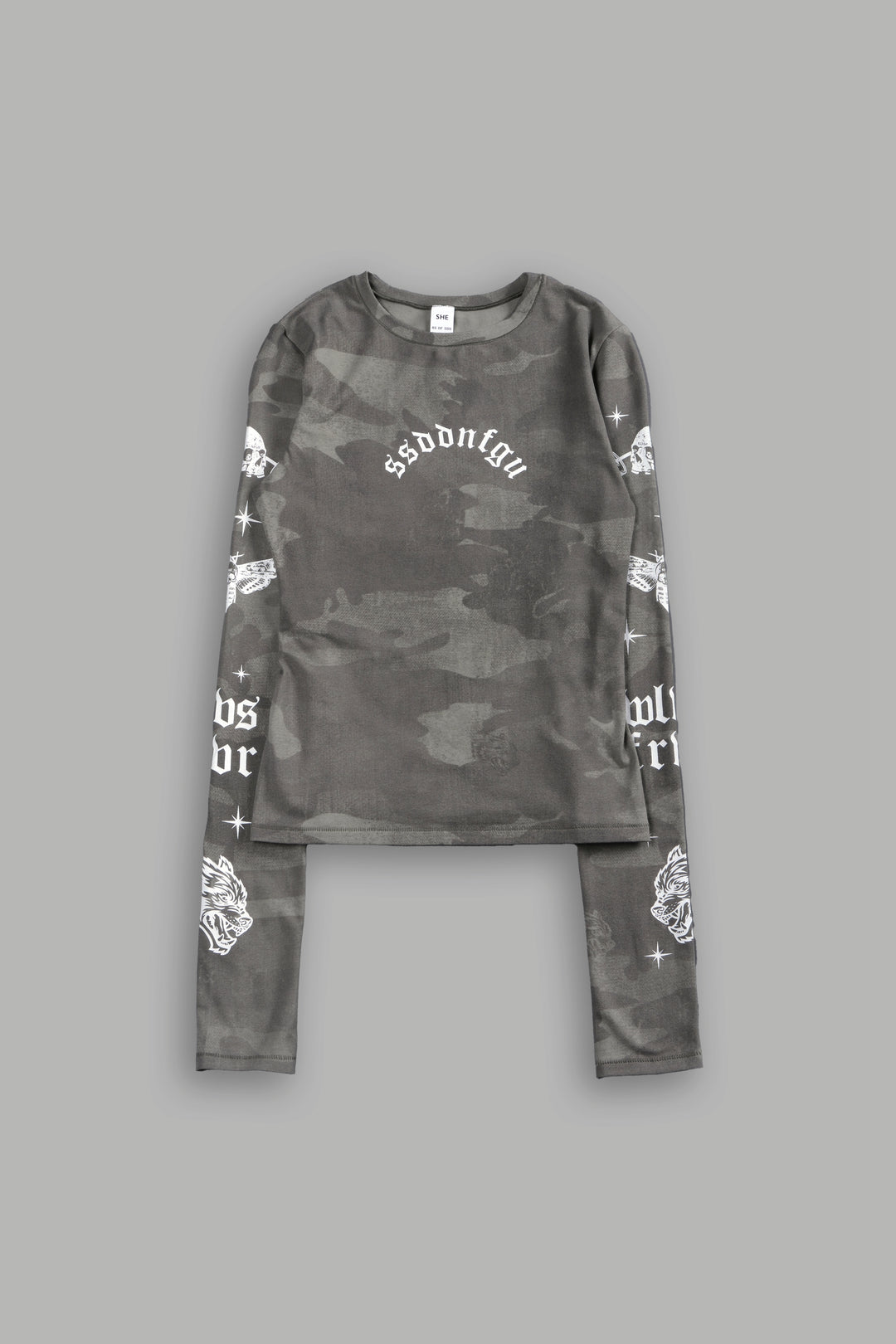 FRVR in the Stars "Eden" L/S Tee in Lush Vintage Woodland Camo