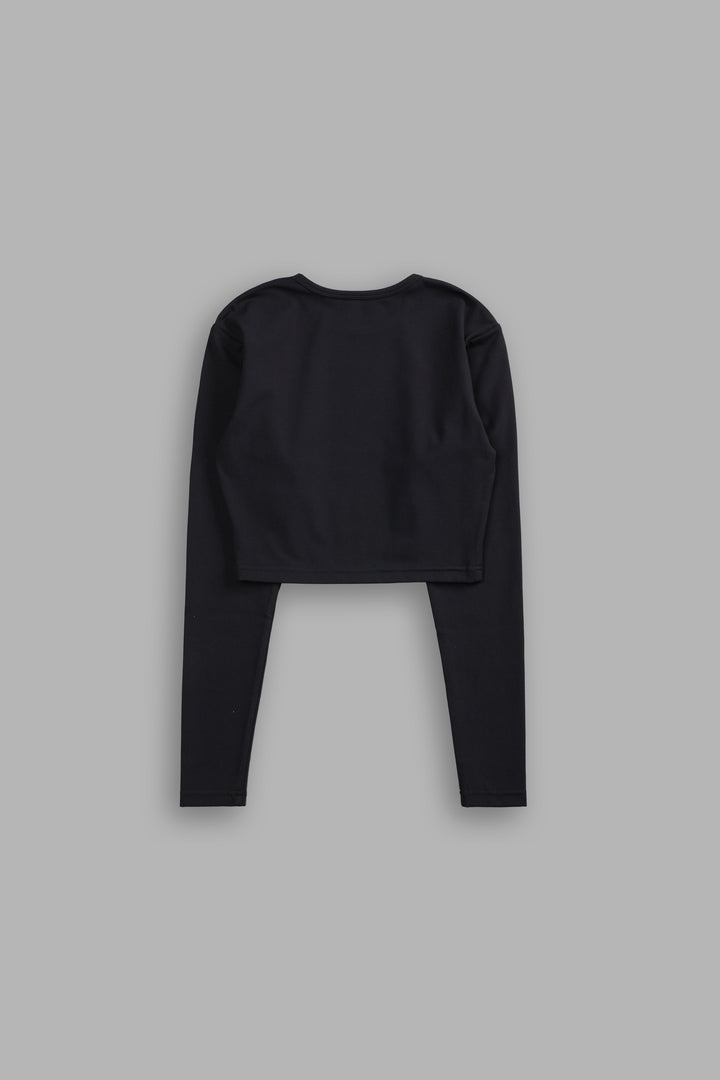 Single Wolf L/S "Energy" Top in Black