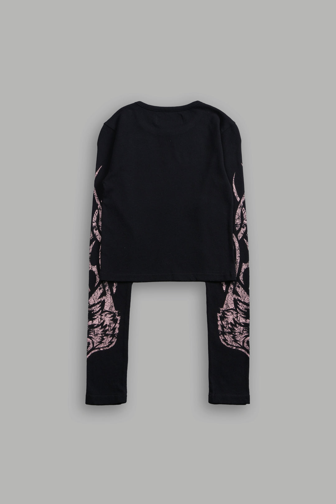 Finite Flame L/S "Baby" Tee in Black