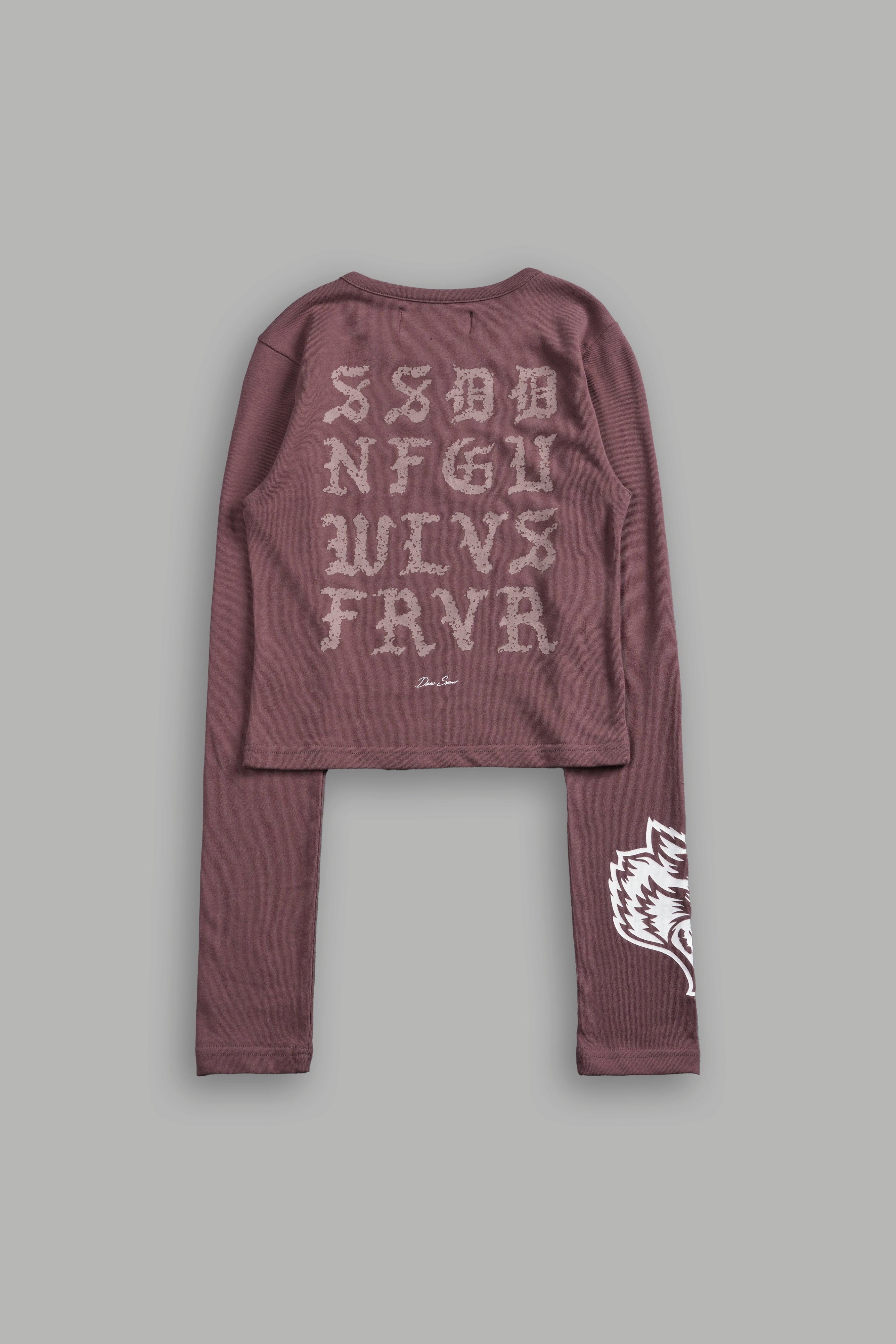 Stone Code L/S "Baby" Tee in Mauve