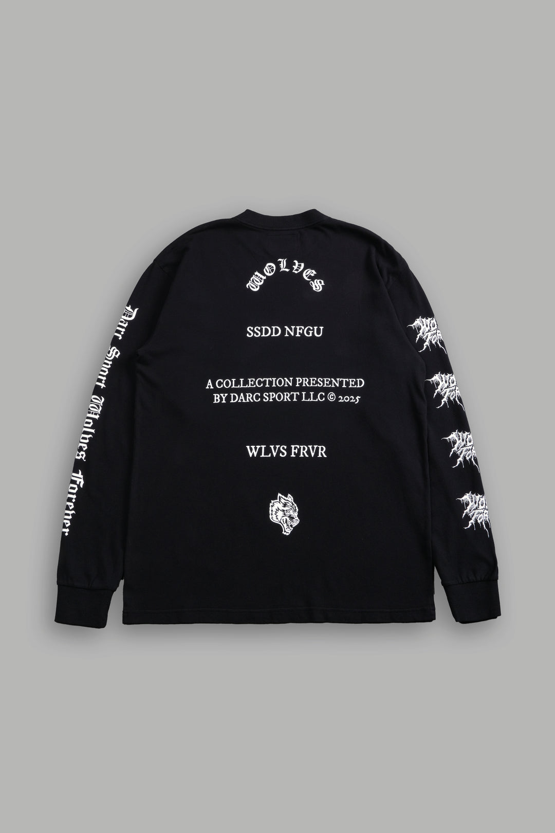 Where Shadows Begin "Premium" L/S Tee in Black