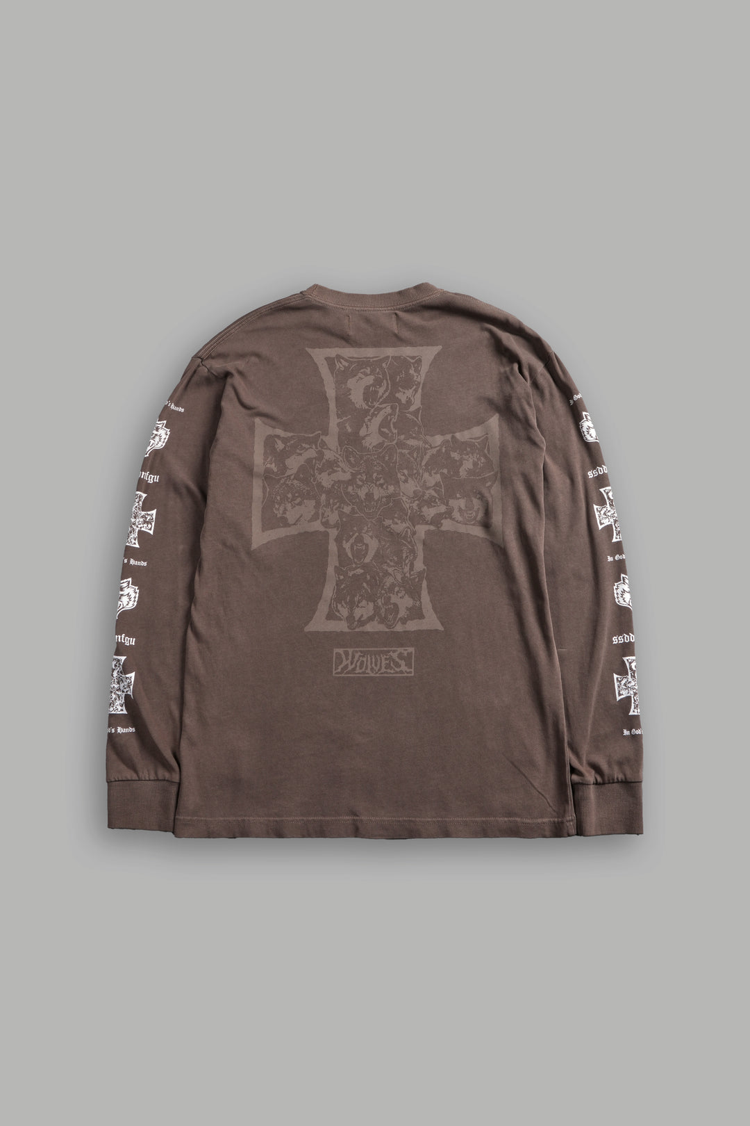 Iron Wolf Pack "Premium" L/S Tee in Mojave Brown