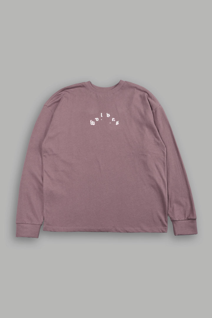 Sakura Pyramid Premium Ls Tee In Rose Taupe