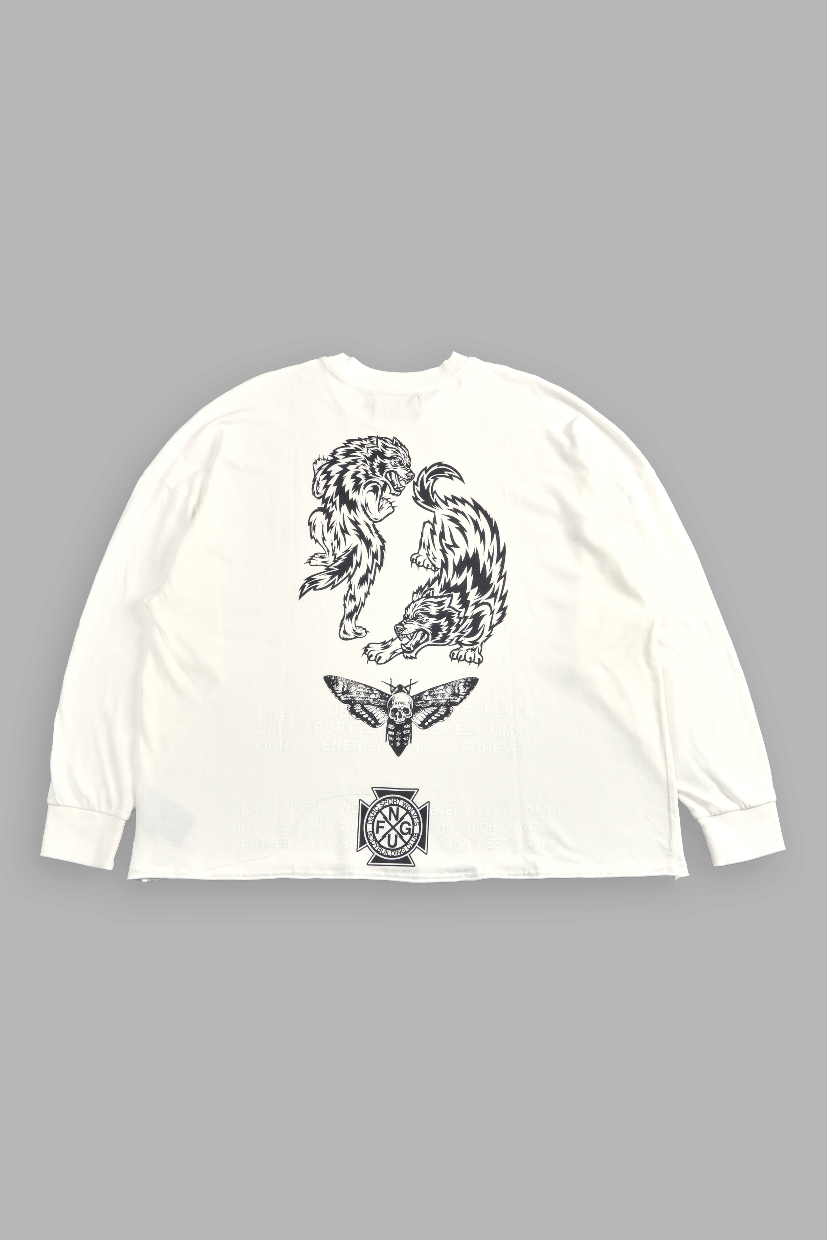 Wolves Tale "Box Cut" L/S Tee in Cream