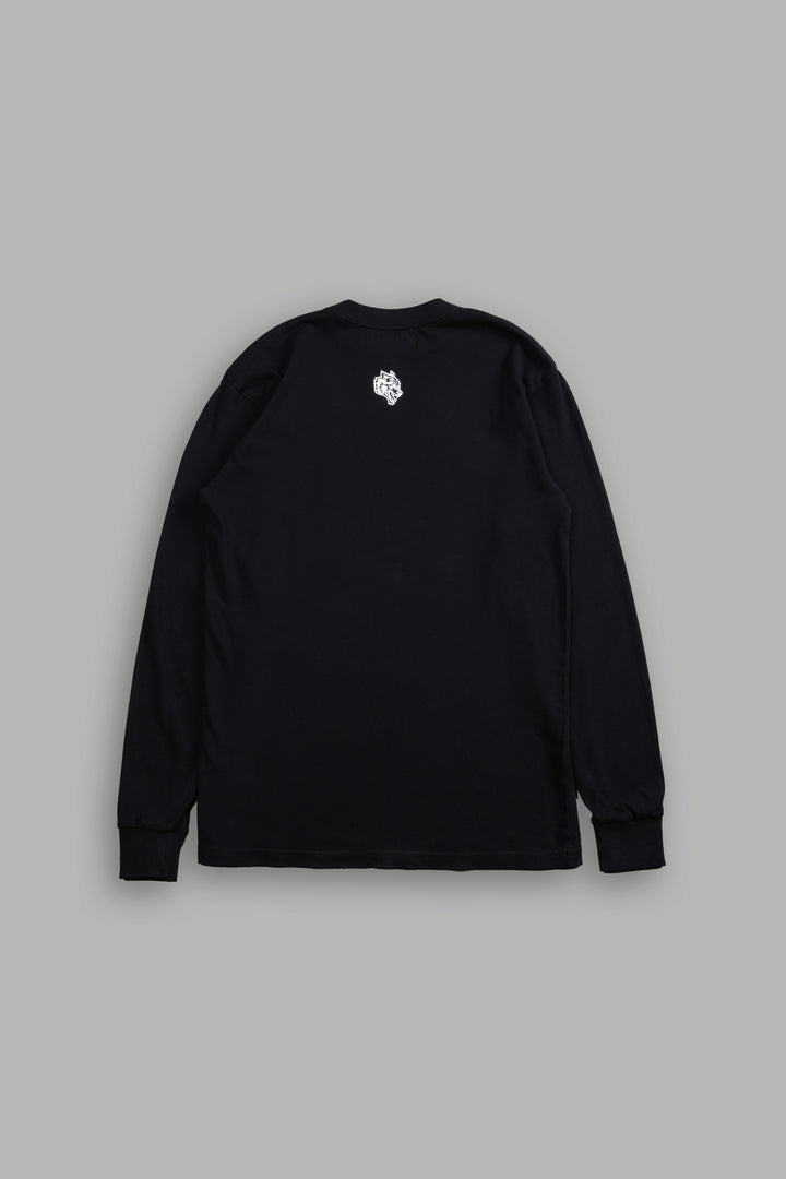 Chopper Wolf "Premium" L/S Tee in Black