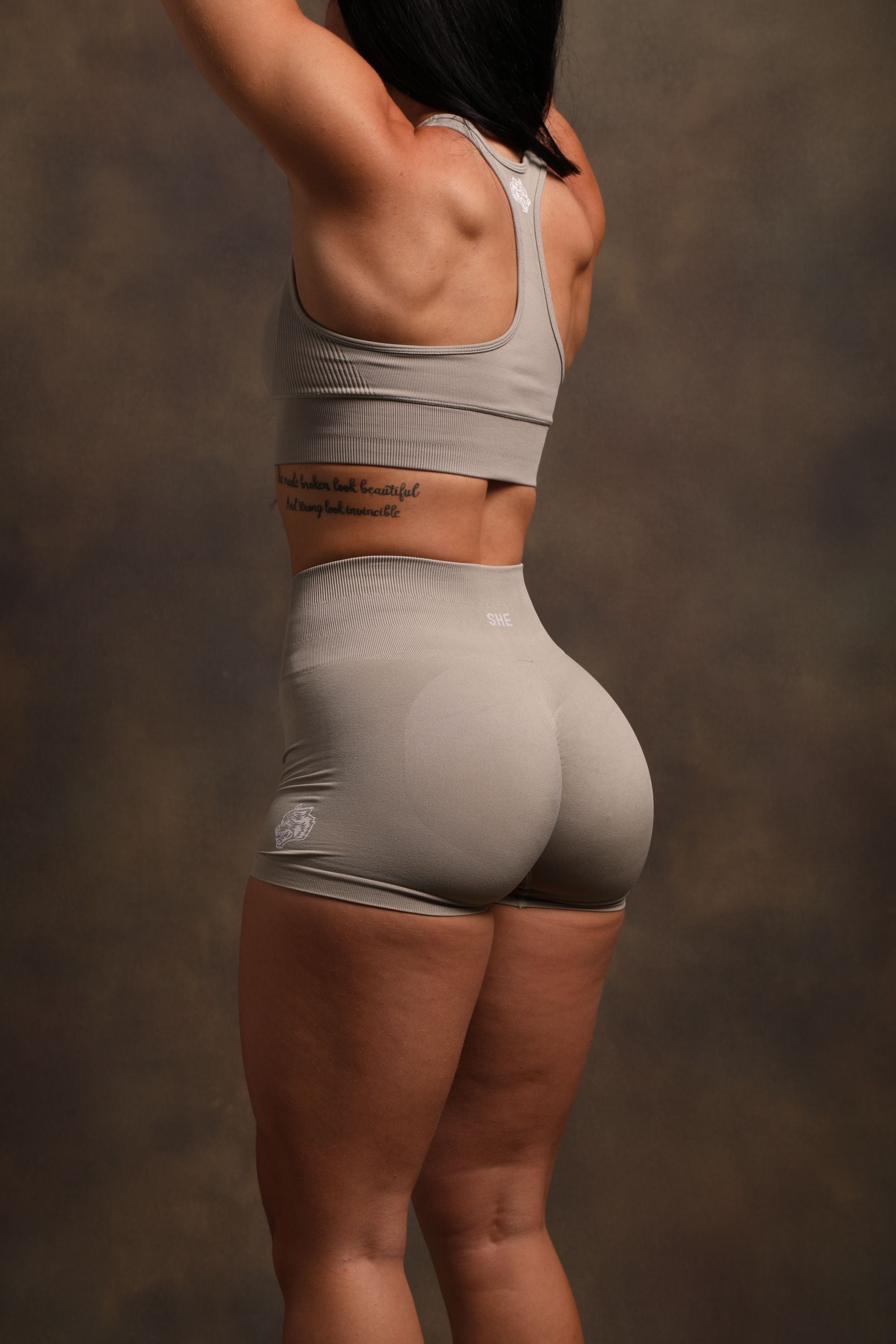 Wolves Forever Everson Seamless "Sierra" Shorts in Cactus Gray