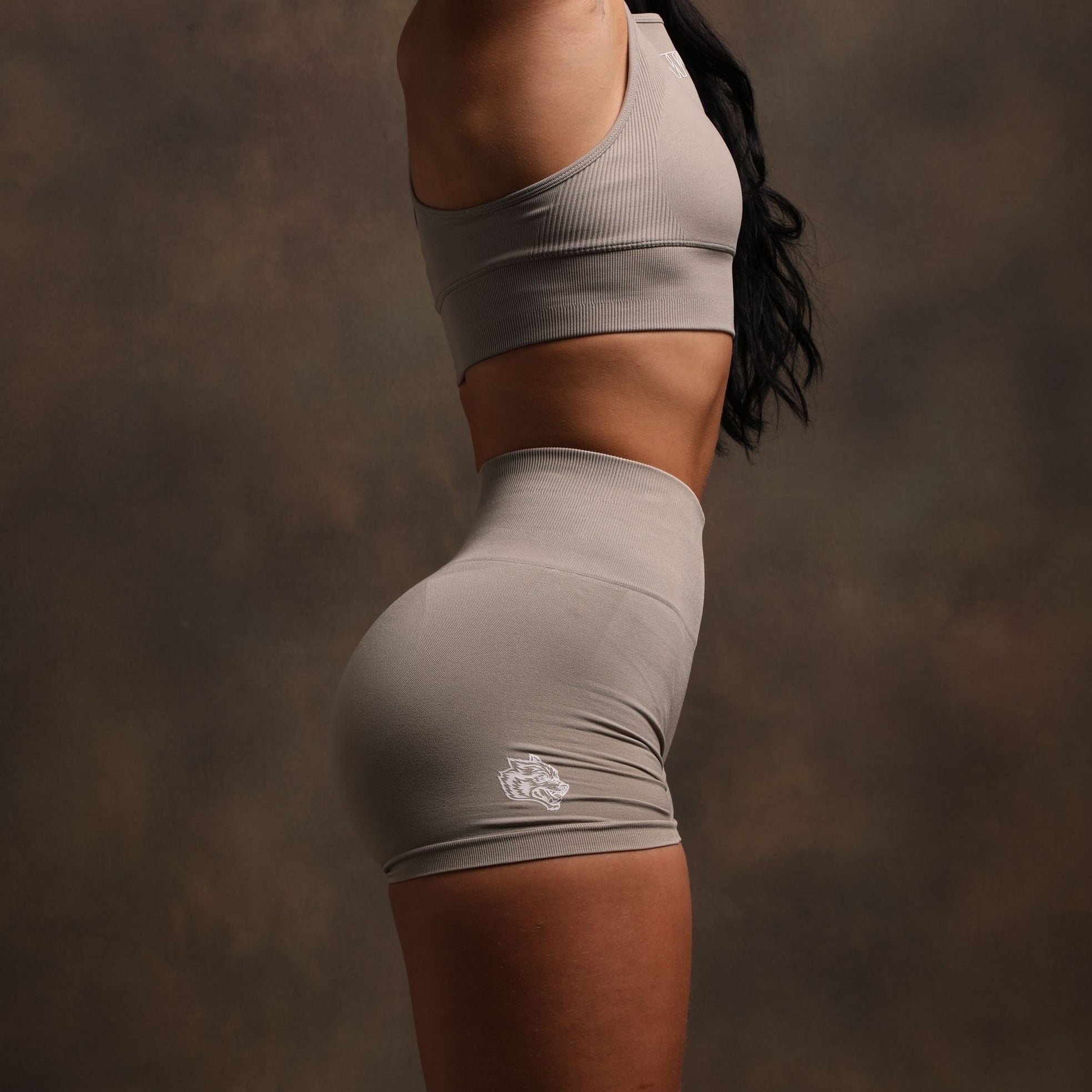 Wolves Forever Everson Seamless "Sierra" Shorts in Cactus Gray