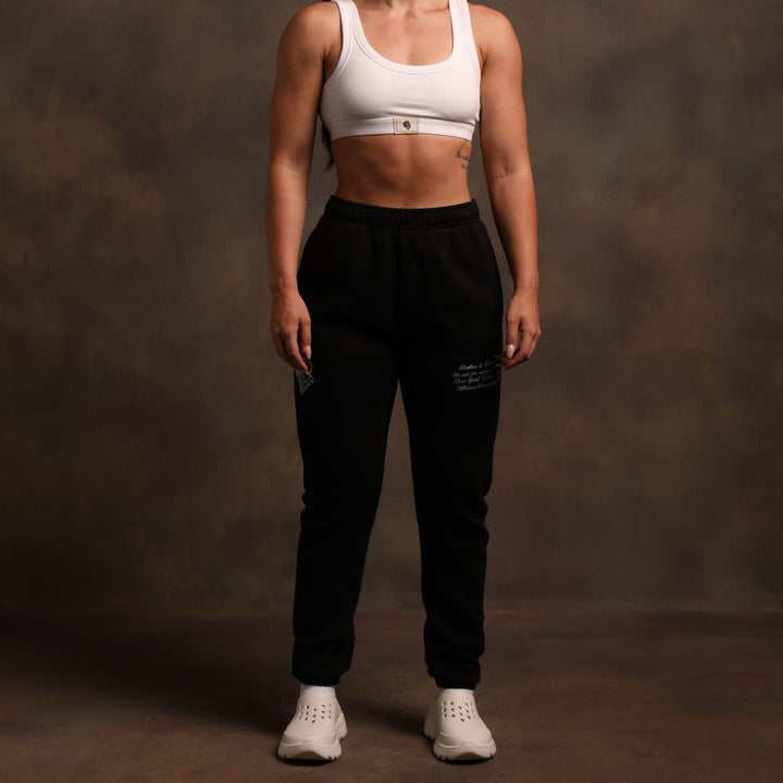 She Alive Premium Post Lounge Sweats in Black