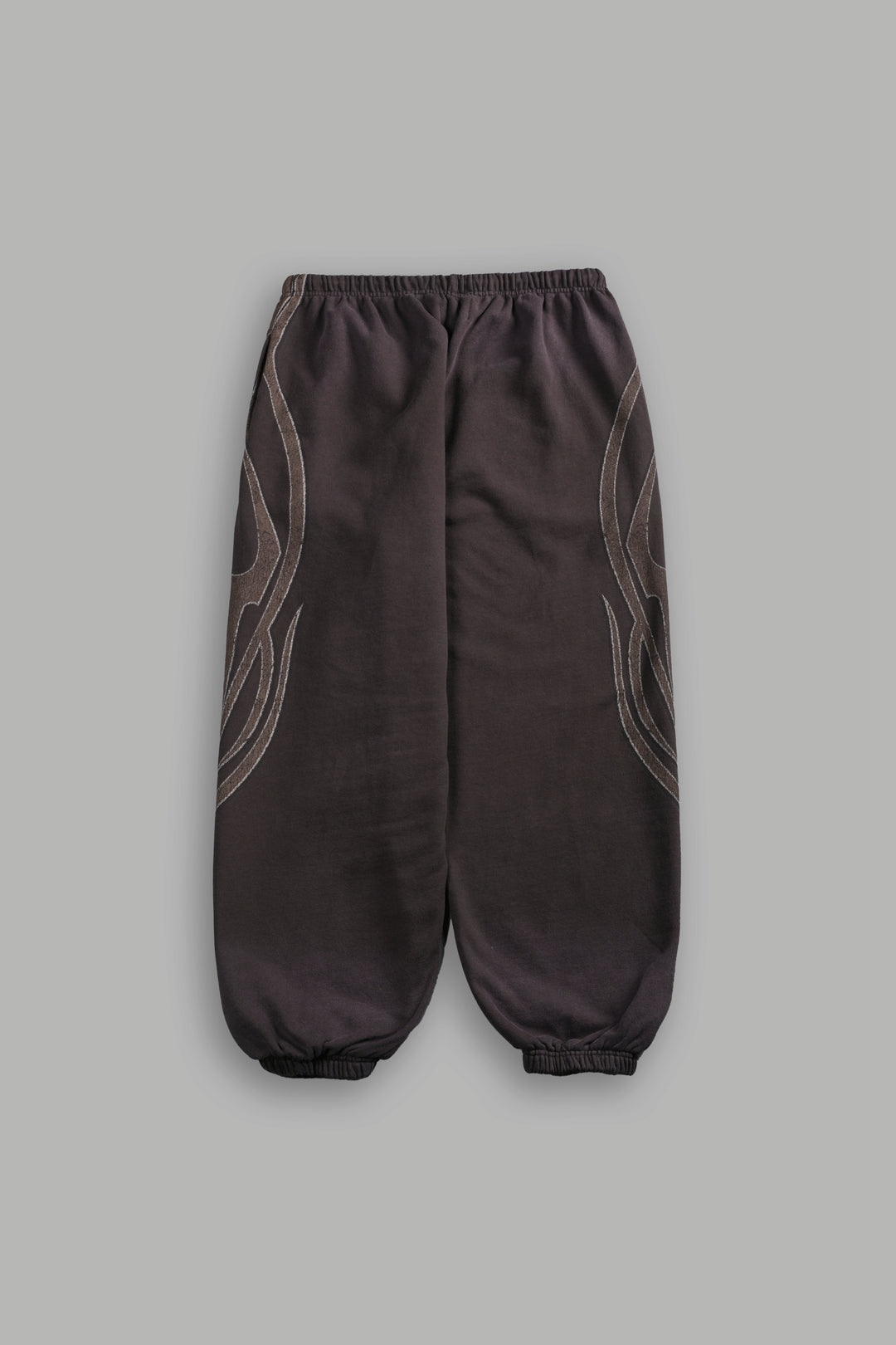 Real Recognize Real Unisex Lounger Sweat Pants in Darc Brown Drift Wash