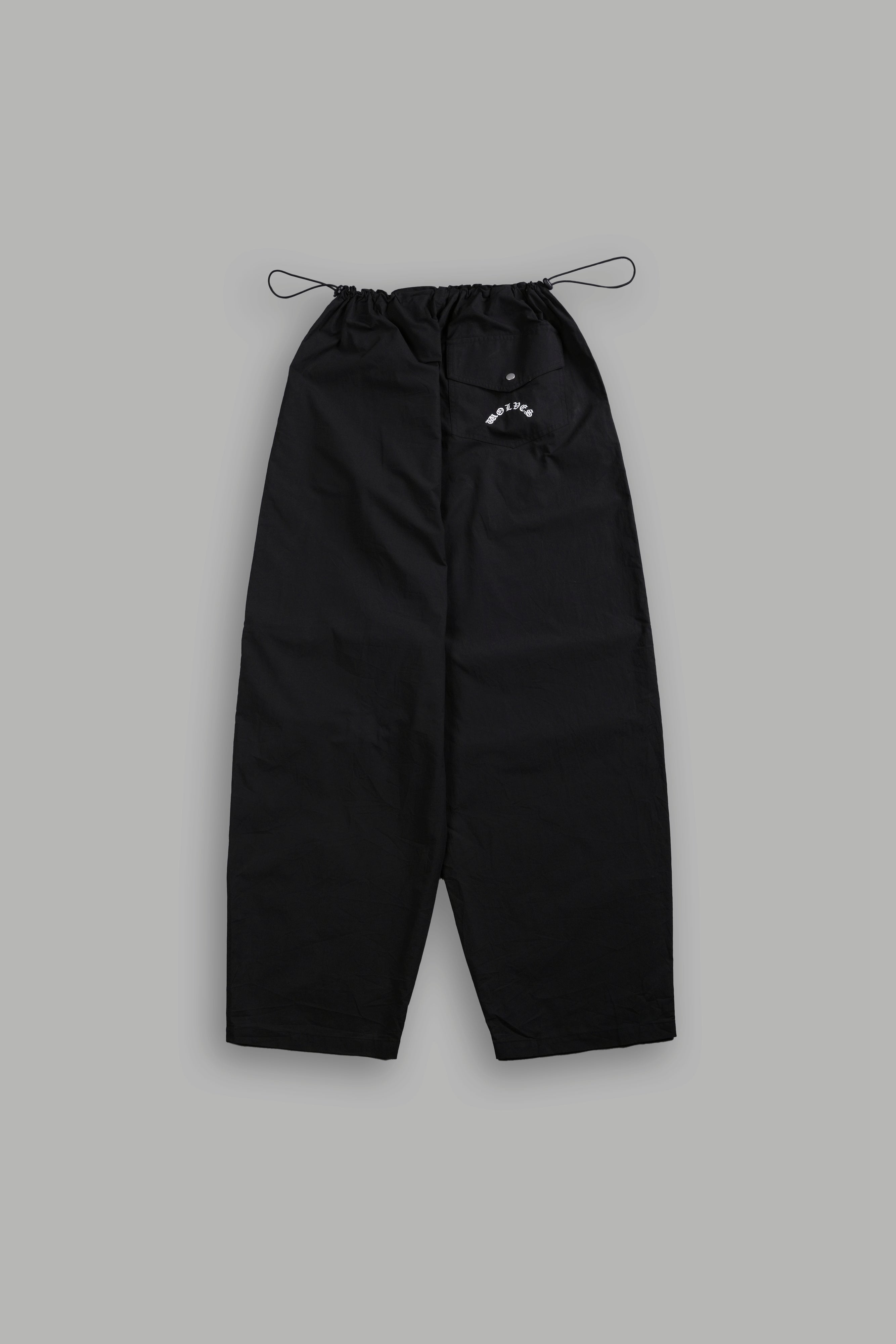 Dual Wolf Chopper Hacker Pants V2 in Black