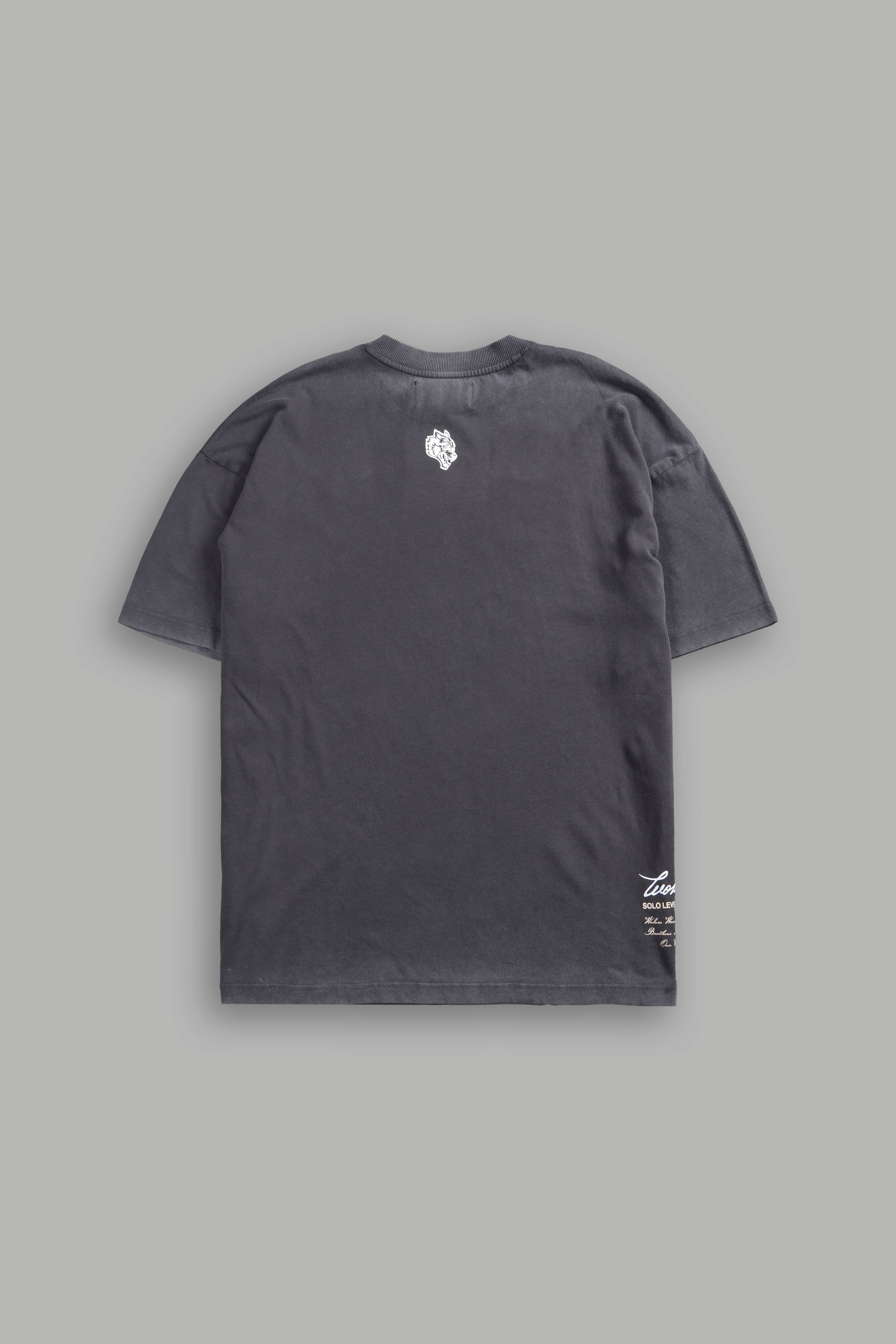 Igris Ascends Premium Oversized Tee in Wolf Gray