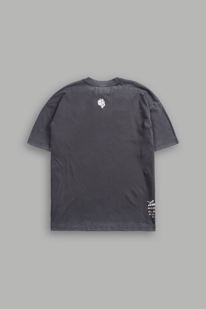 Igris Ascends Premium Oversized Tee in Wolf Gray