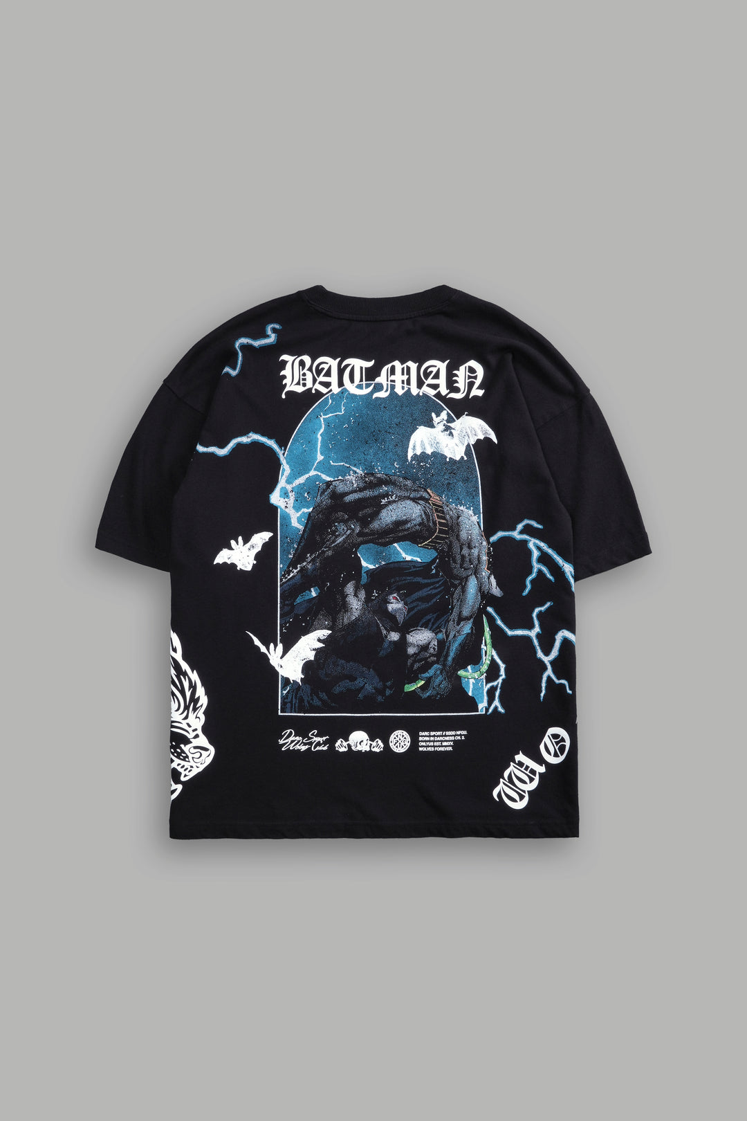 Knight Fall "Premium" Oversized Tee in Black