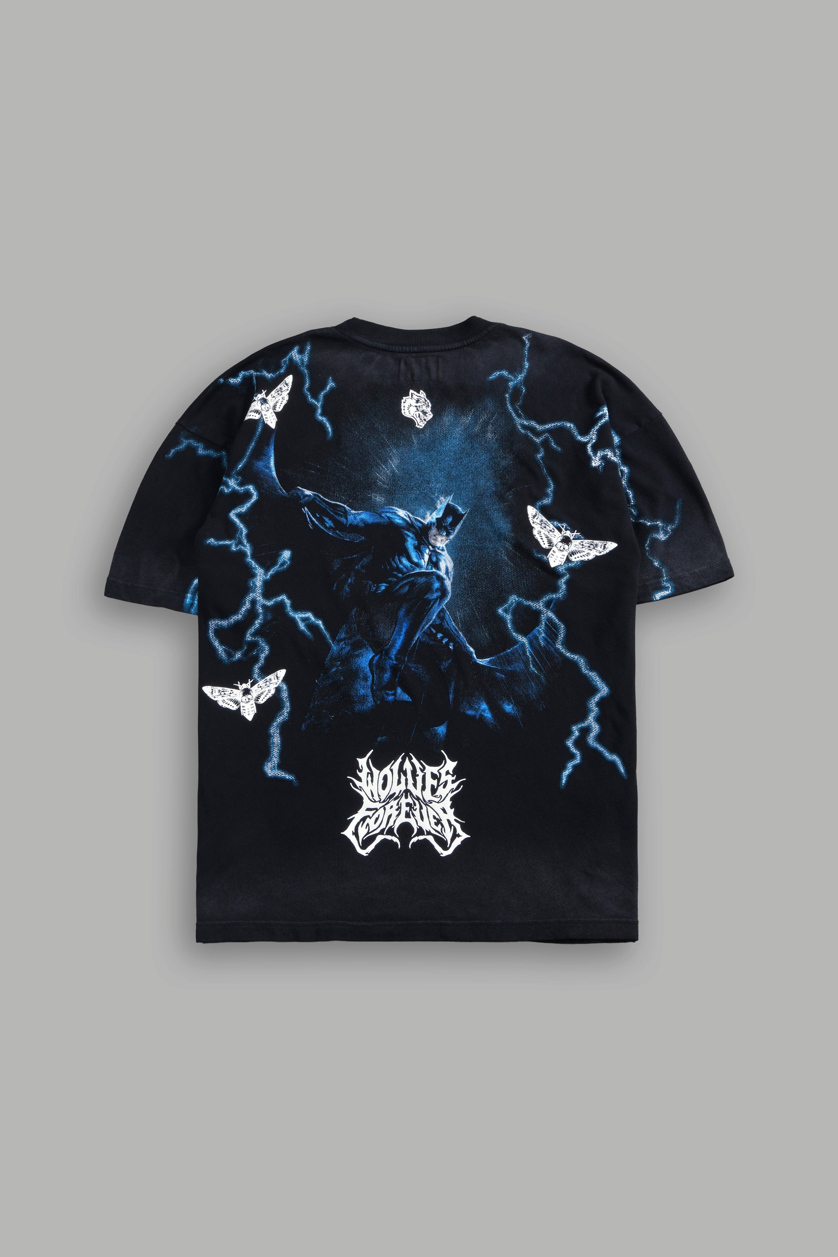 Born in the Shadows "Premium" Oversized Tee in Black Drift Wash