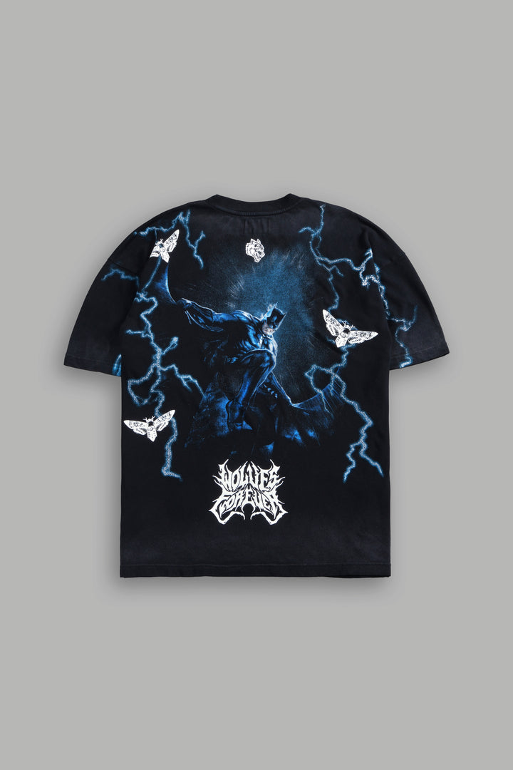 Born in the Shadows "Premium" Oversized Tee in Black Drift Wash