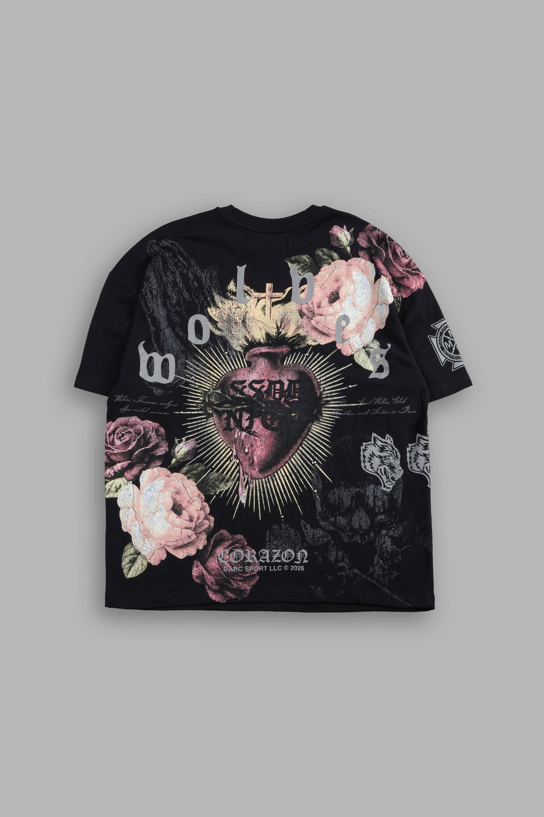 Darc Corazon Premium Oversized Tee In Black