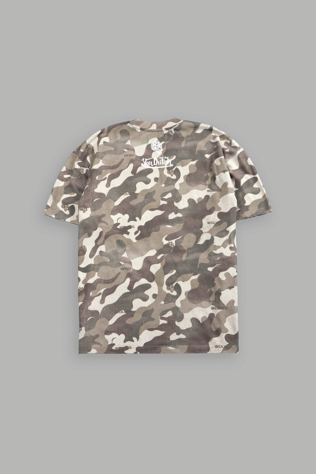 Flight Club V2 Premium Oversized Tee in Dsvd Green Camo