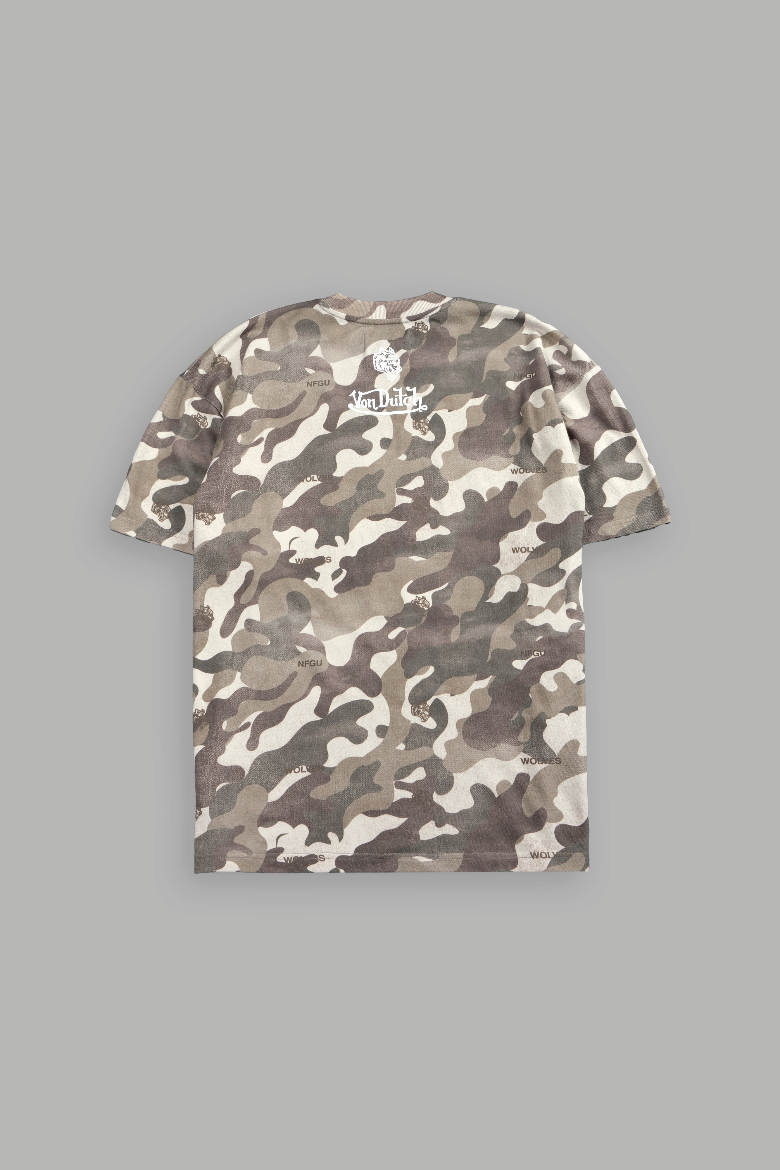 Flight Club V2 Premium Oversized Tee in Dsvd Green Camo