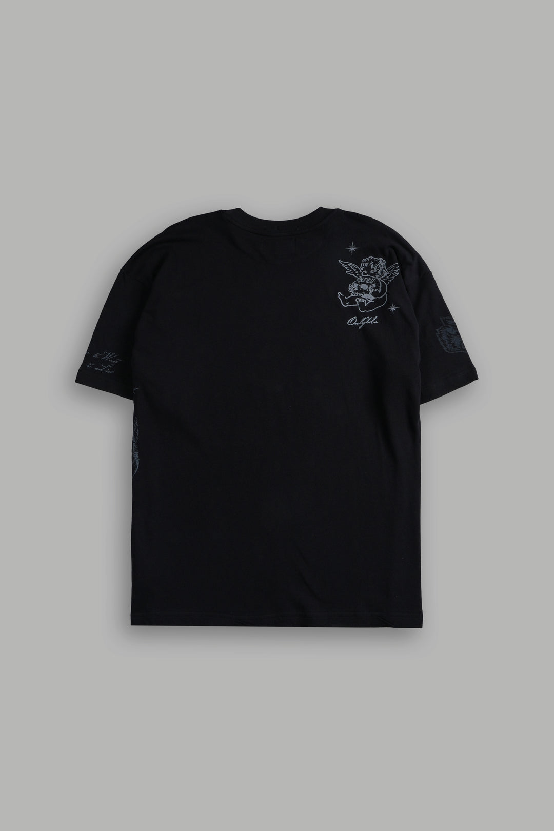 Fallen Cherub Unisex "Premium" Oversized Tee in Black