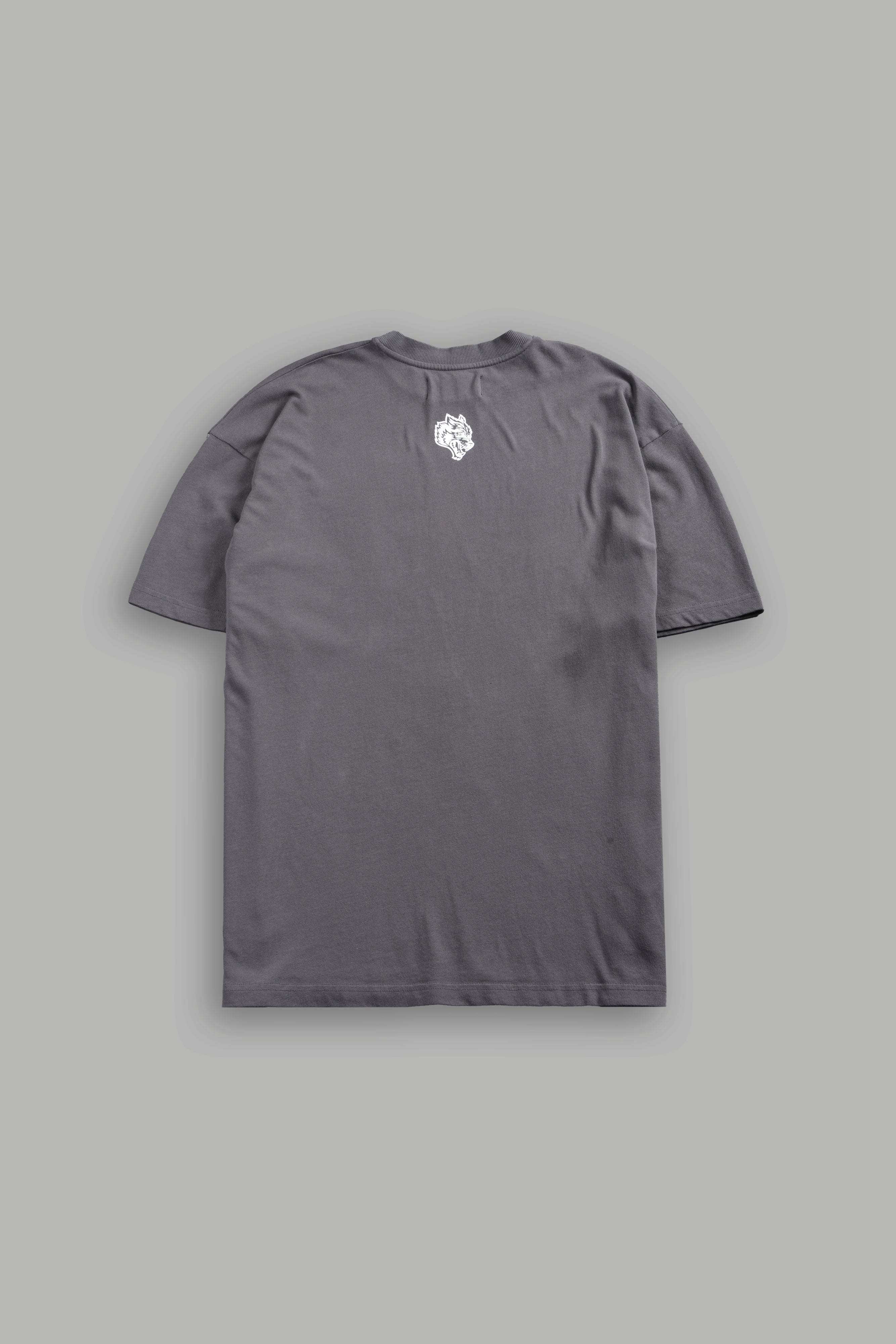 Cat Got Your Tongue Premium Oversized Tee in Slate Gray