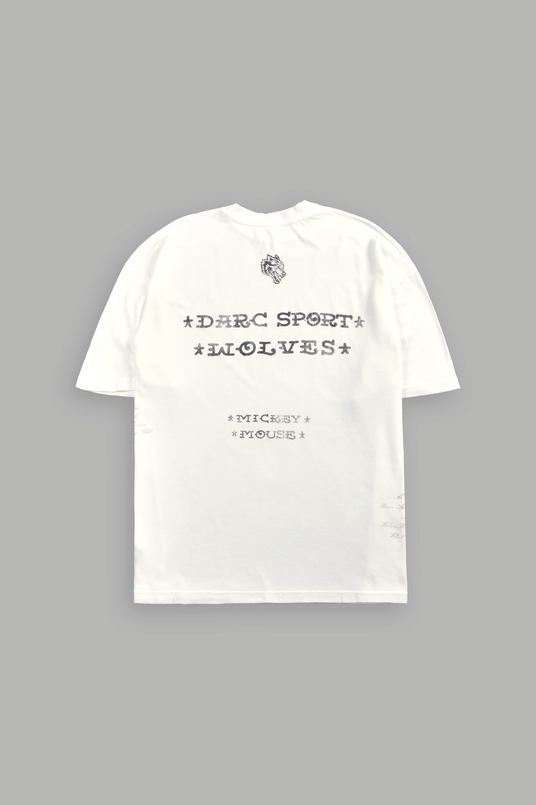 Mickey Mouse Energy Side-By-Side Series Premium Oversized Tee in Cream