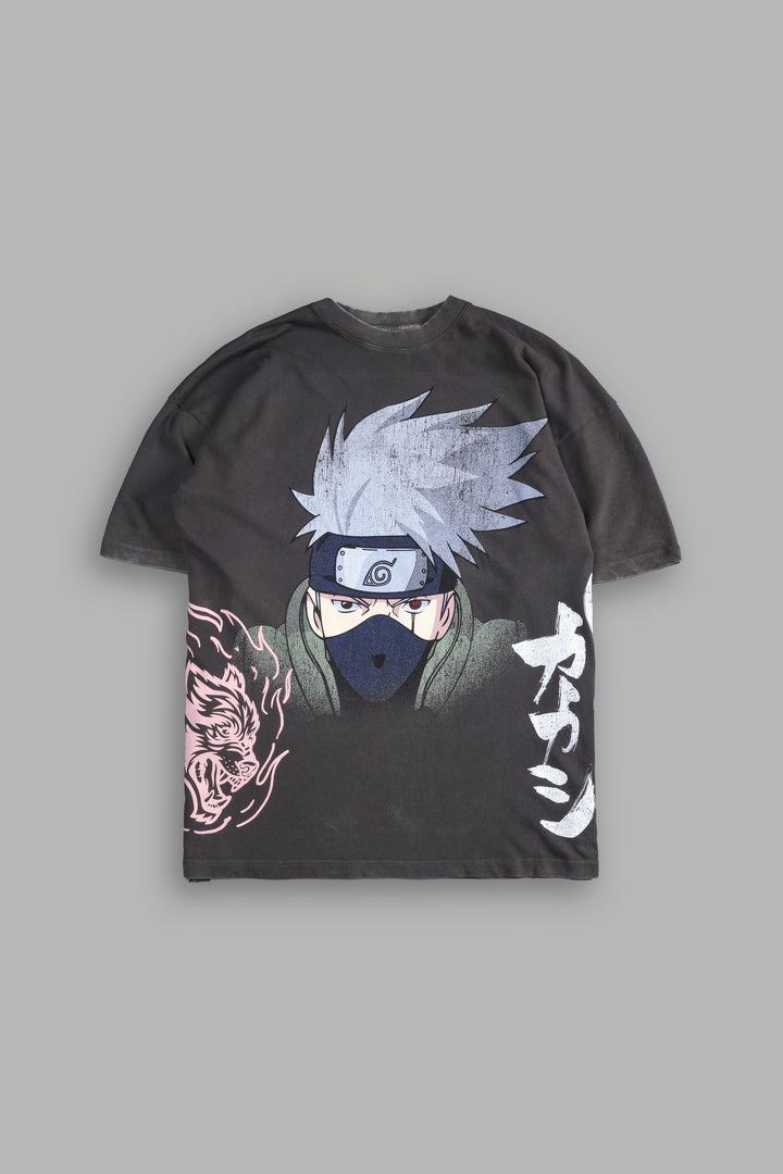 Ninja World V2 "Premium" Oversized Tee in Wolf Gray