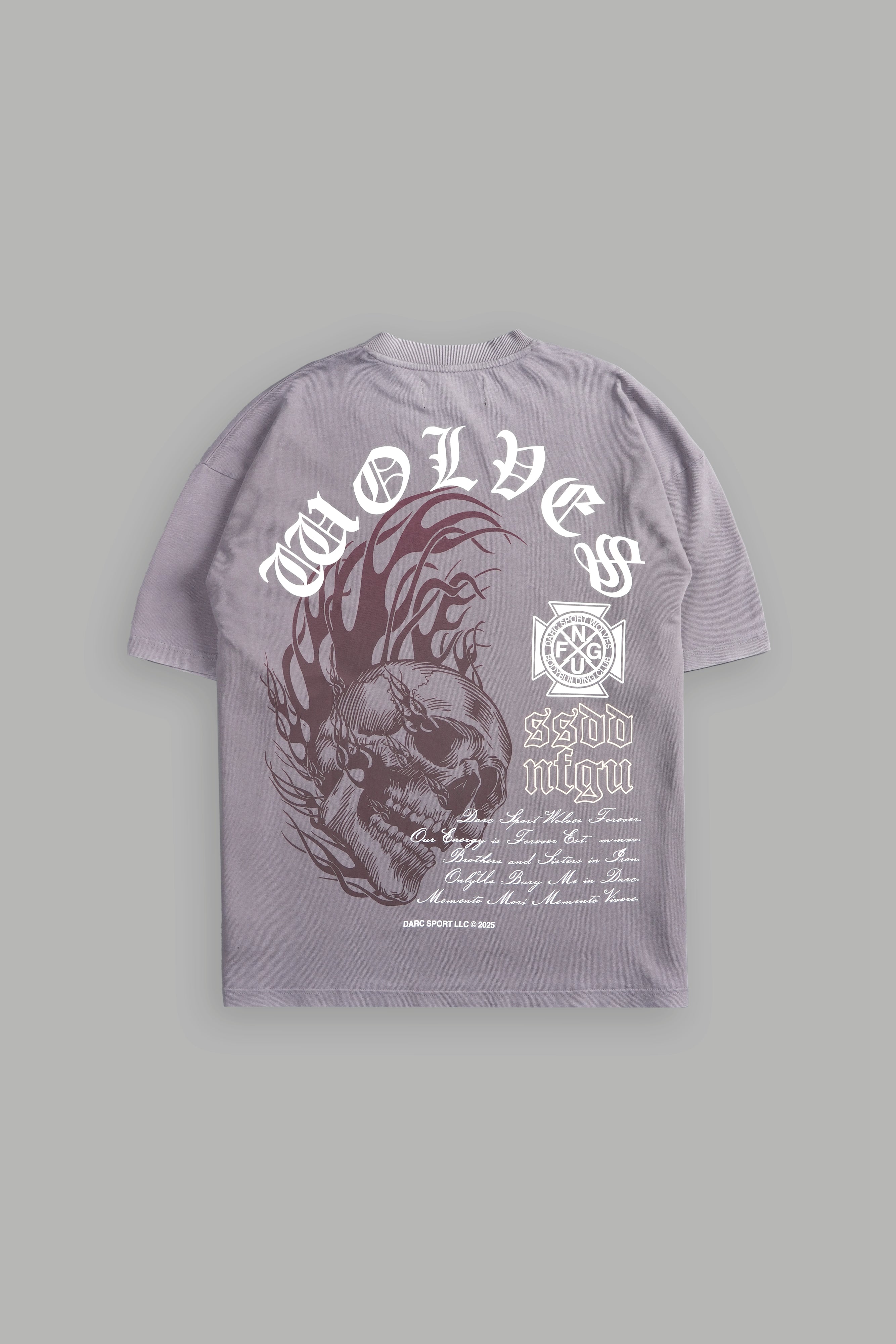 Through Hell Oversized Tee in Cobalt