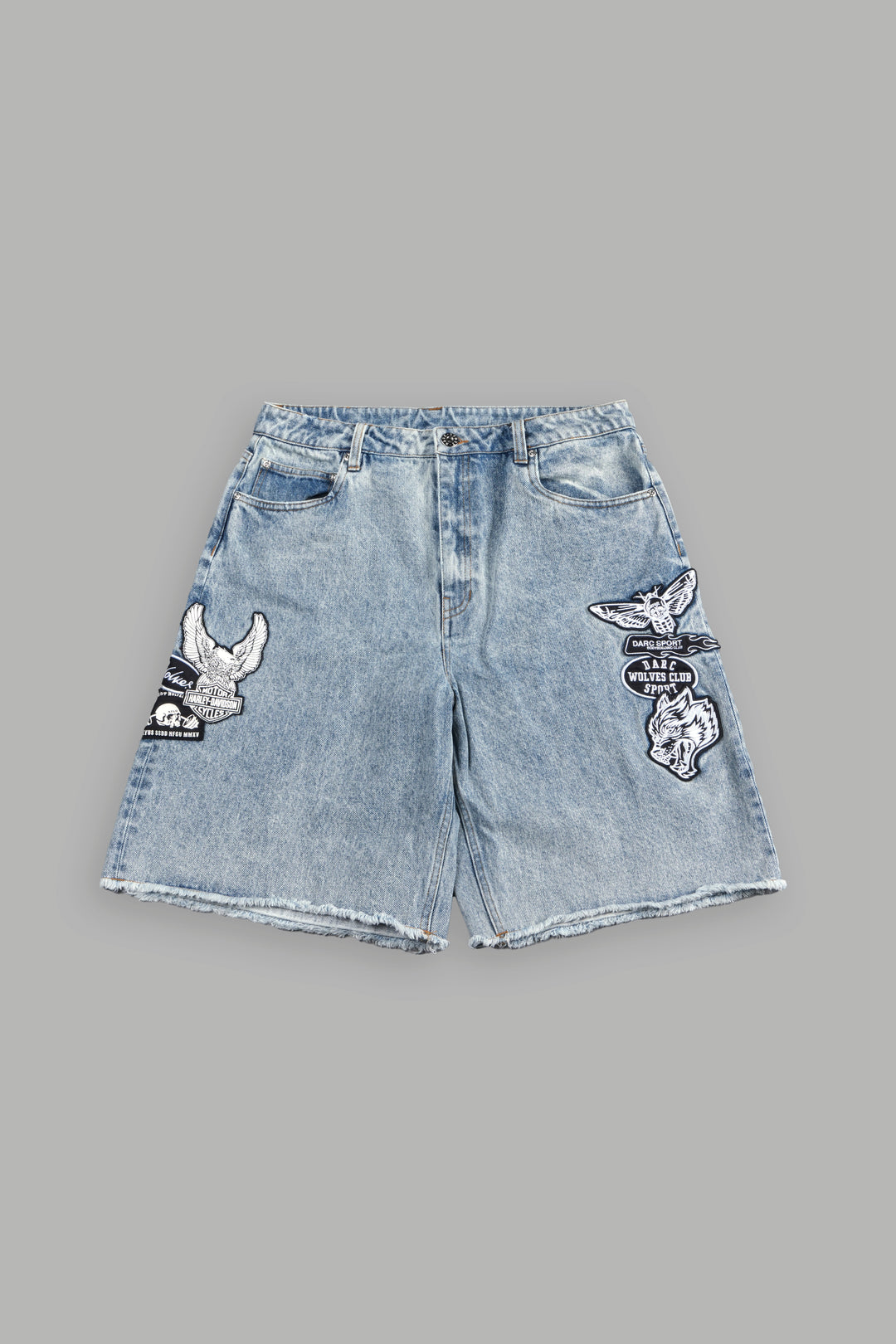 Brotherhood Ash Denim Jean Short in Light Wash