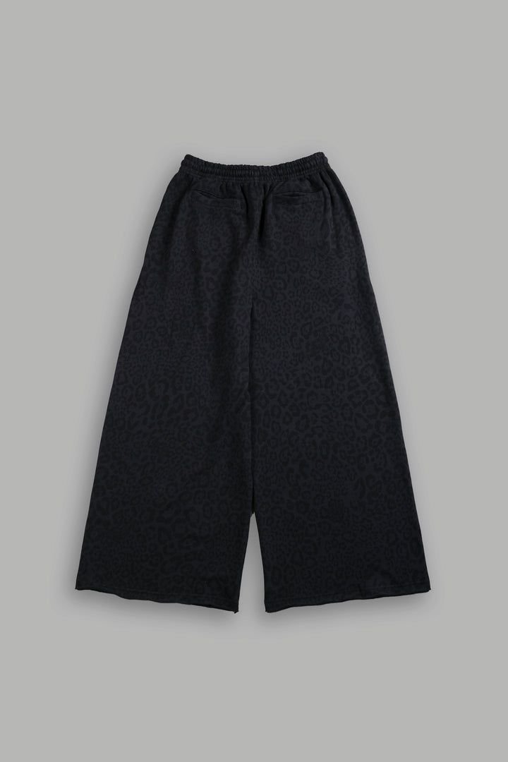 Always Oversized Omen Sweat Pants in Charcoal Leopard