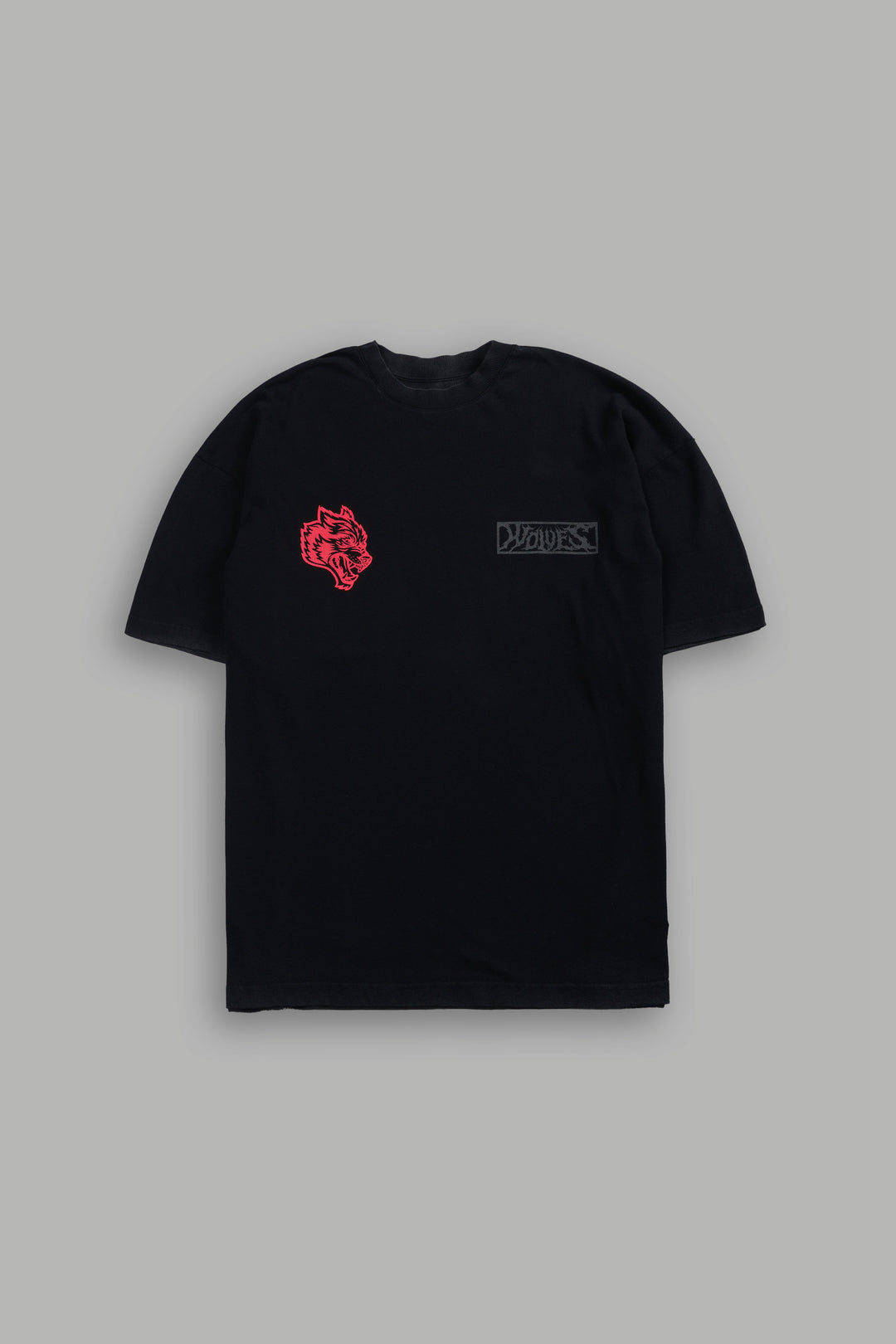 Wolves Valor Premium Oversized Tee in Black