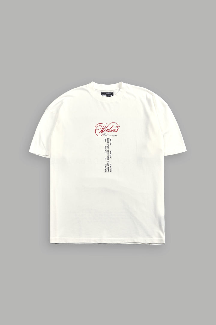 (1 Of 500) Wrath of Ogre "Premium" Oversized Tee in Cream