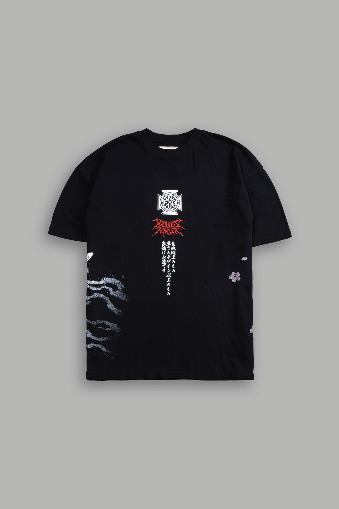 Darc Hannya "Side By Side" Series Premium Tee in Black