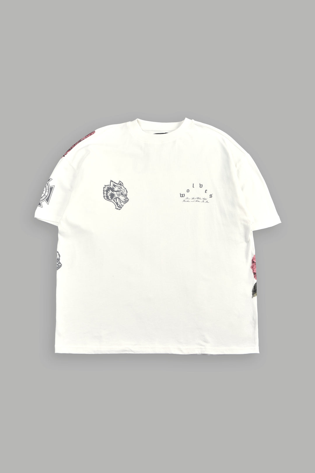 Darc Corazon Premium Oversized Tee In Cream
