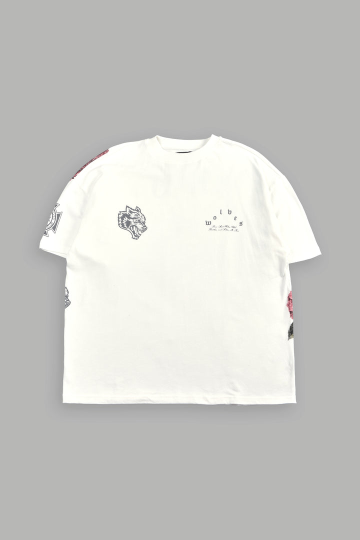 Darc Corazon Premium Oversized Tee In Cream