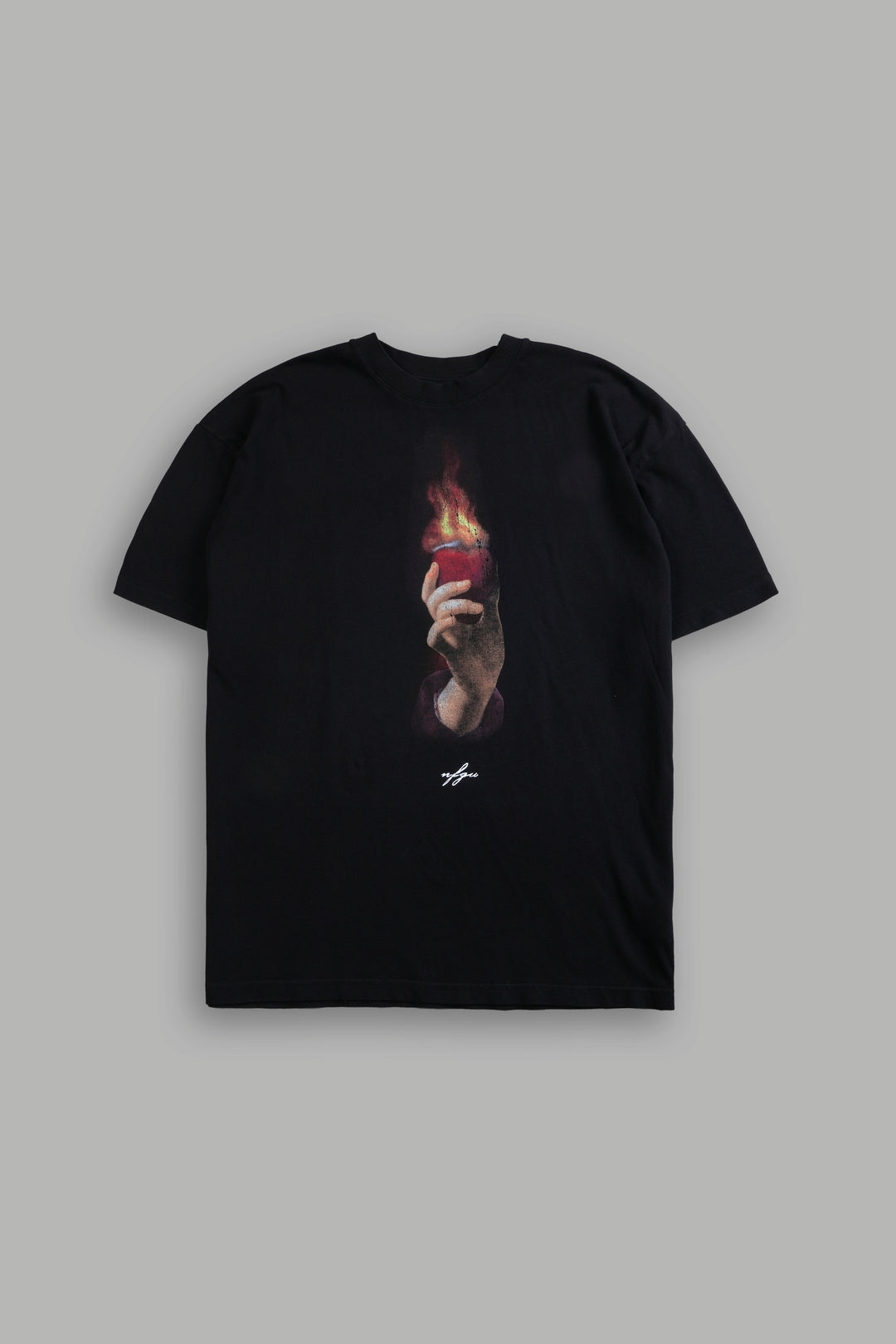Corazon Sagrado "Premium" Oversized Tee in Black