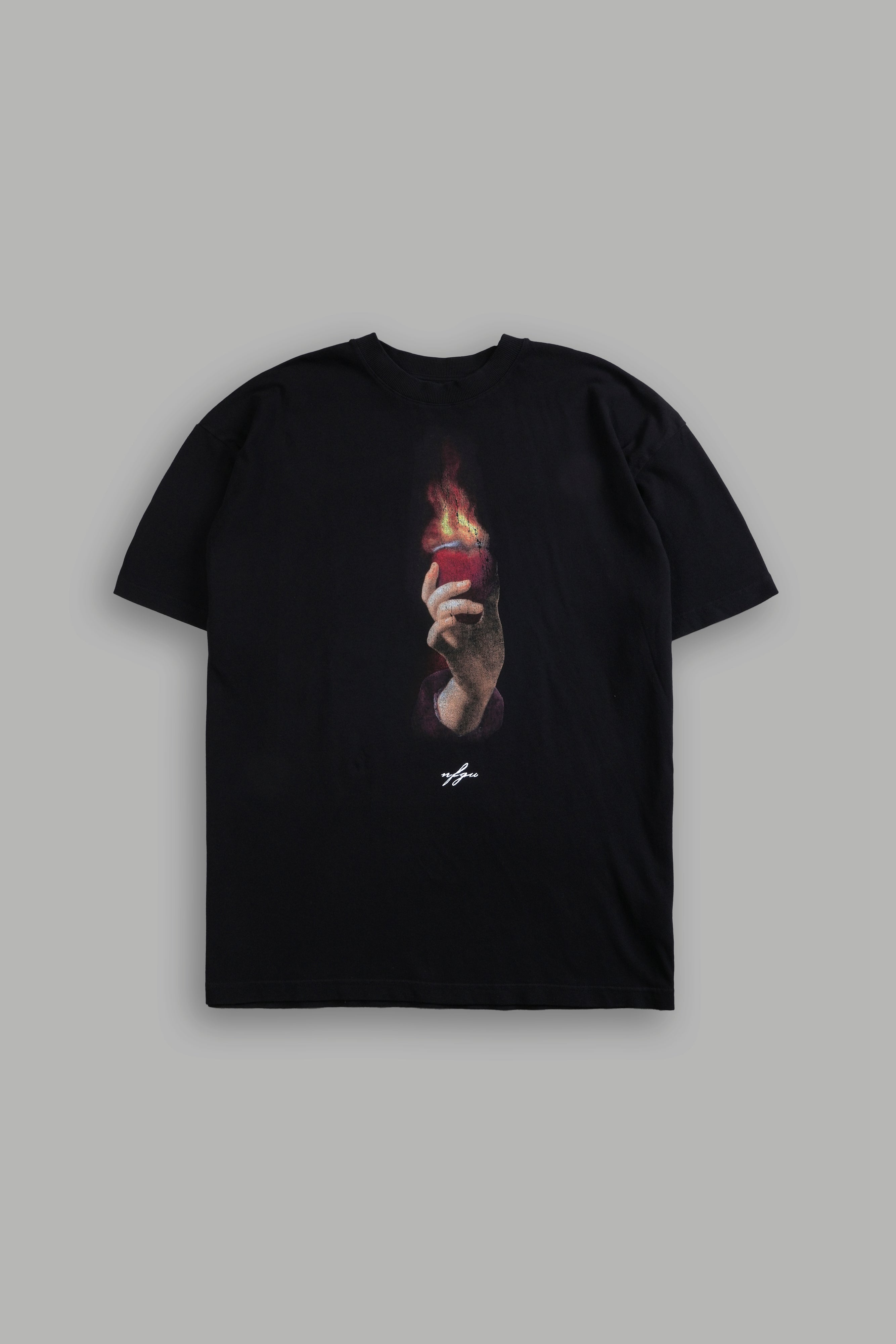 Corazon Sagrado "Premium" Oversized Tee in Black